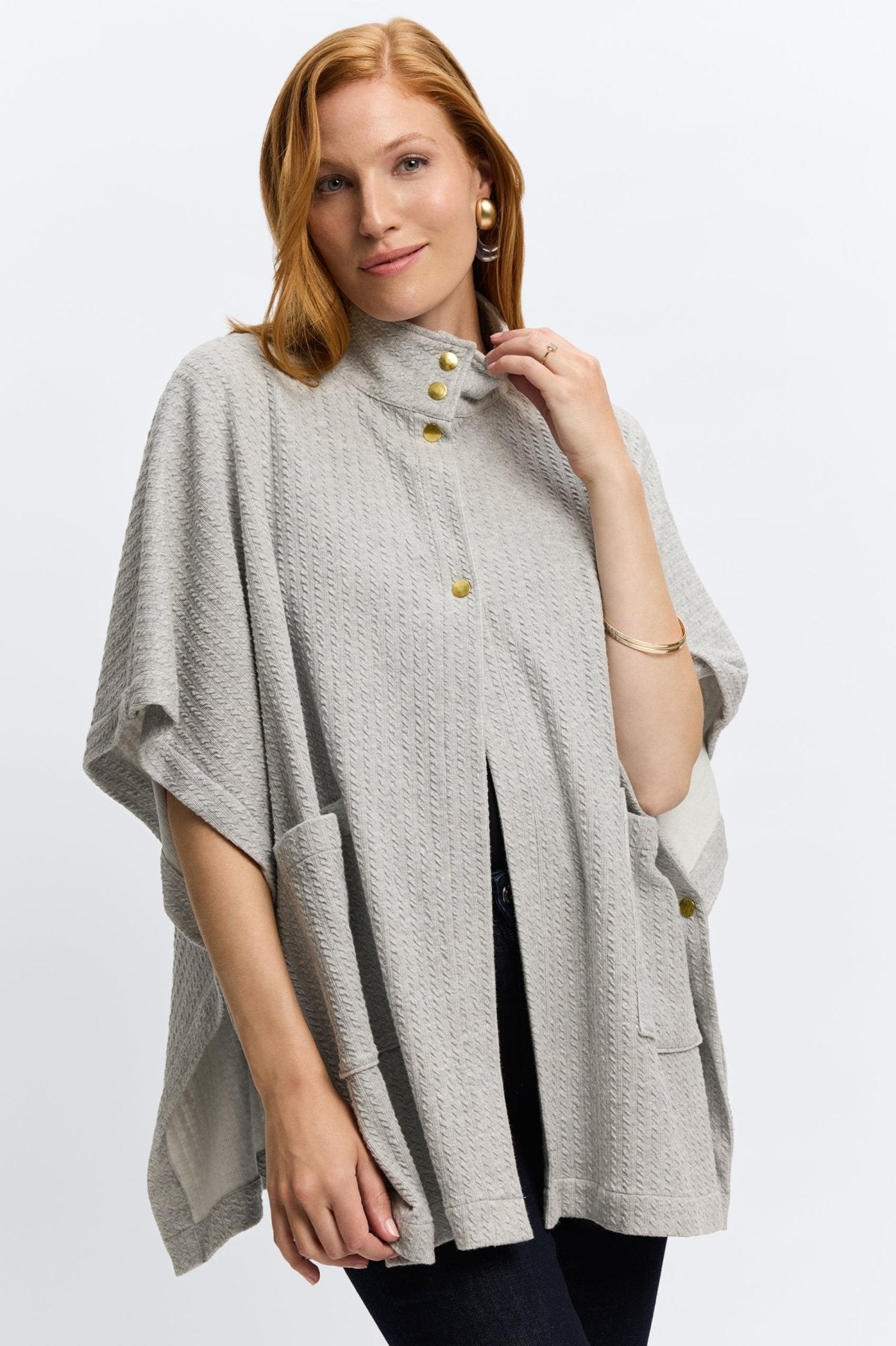 Charcoal Heather Cable Knit
