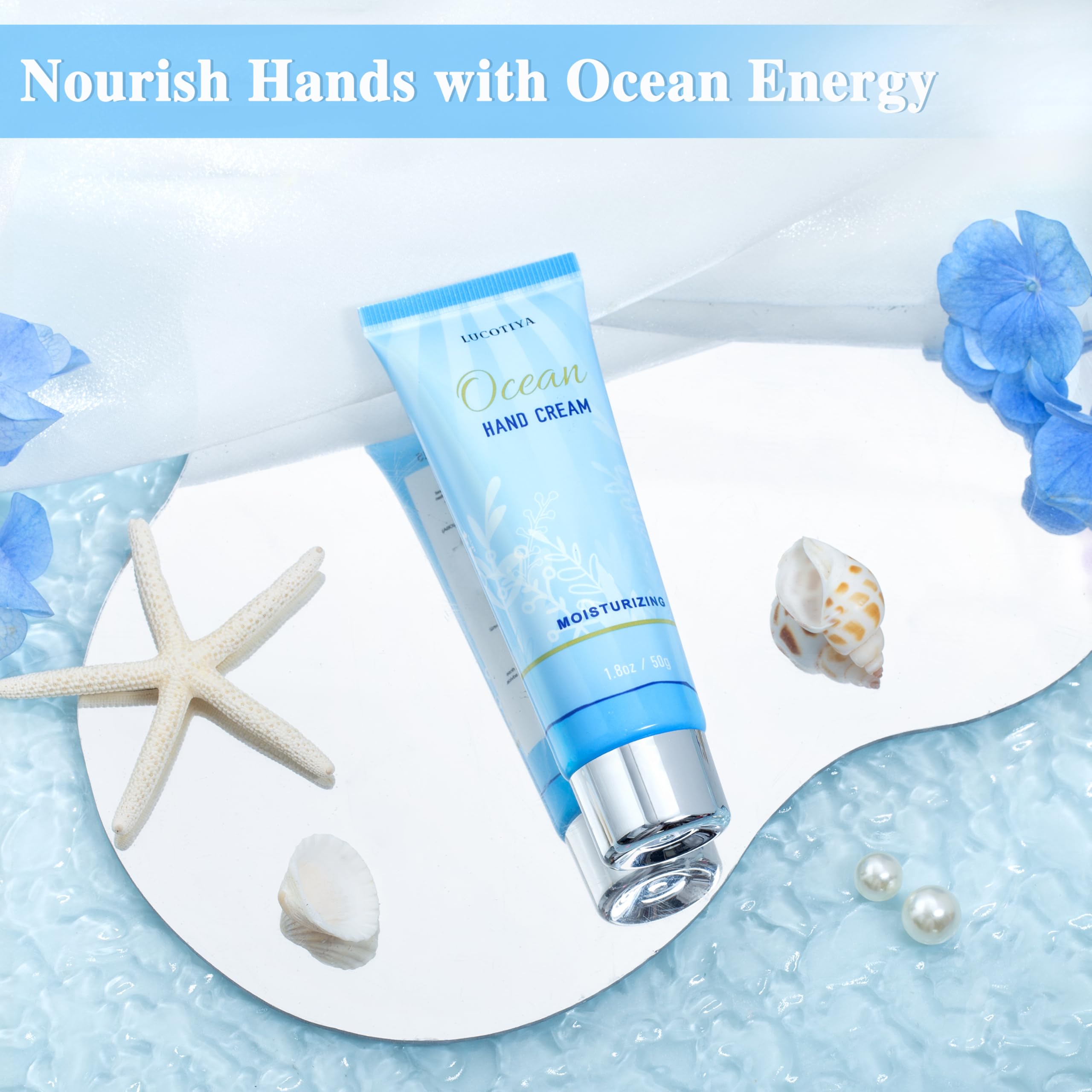 Luxury Ocean Scented Spa Gift Set for Women - Birthday Self Care Gifts for Her, Wife & Mom - Relaxation & Pampering