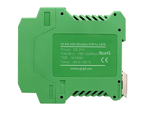 GCAN-205 Modbus TCP to CAN Converter - Industrial Protocol Gateway for CAN Network Communication | Connect Modbus TCP Masters to CAN Bus Systems for Automation & IoT Applications