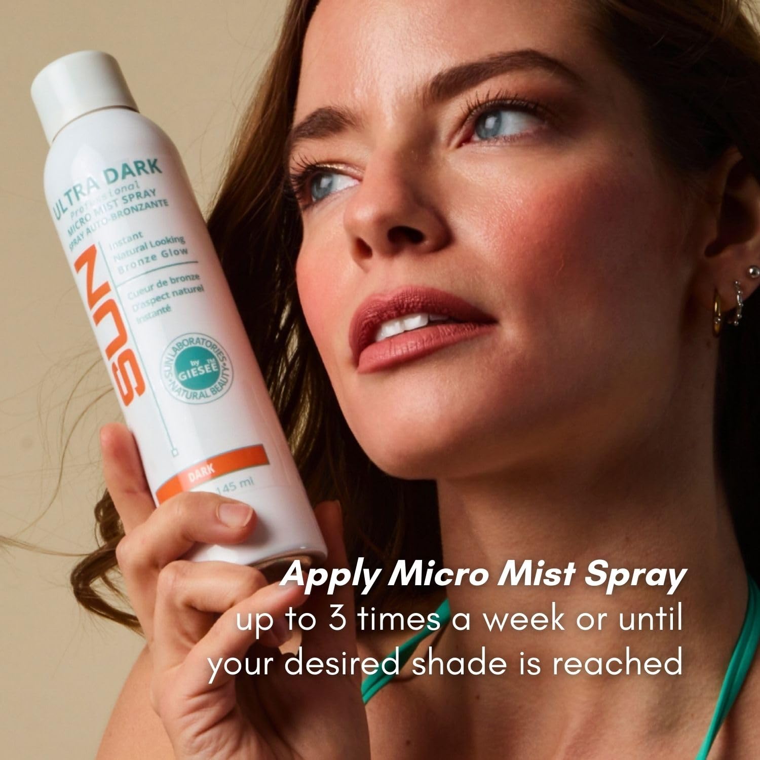 Sun Laboratories Ultra Dark Micro Mist Self Tanner Spray - Instant Sunless Tanning Lotion for Face & Body, Natural Looking Spray Tan Solution - Perfect for Beach Vacations, Weddings & Summer Glow