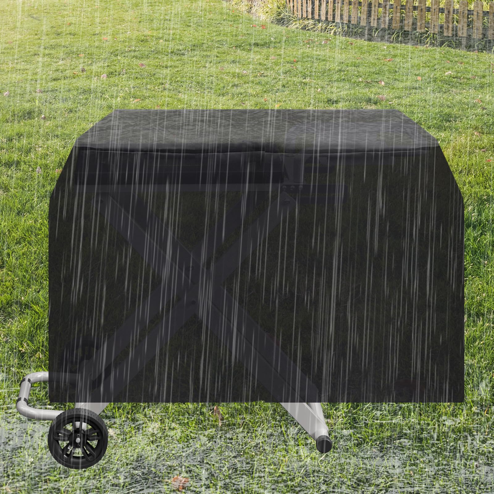 Portable Grill Cart for Weber Lumin Compact Electric Grill - Folding Outdoor BBQ Table with Side Shelf for Weber 91010901 & 91300901 | Perfect for Backyard, Camping, and Tailgating Parties