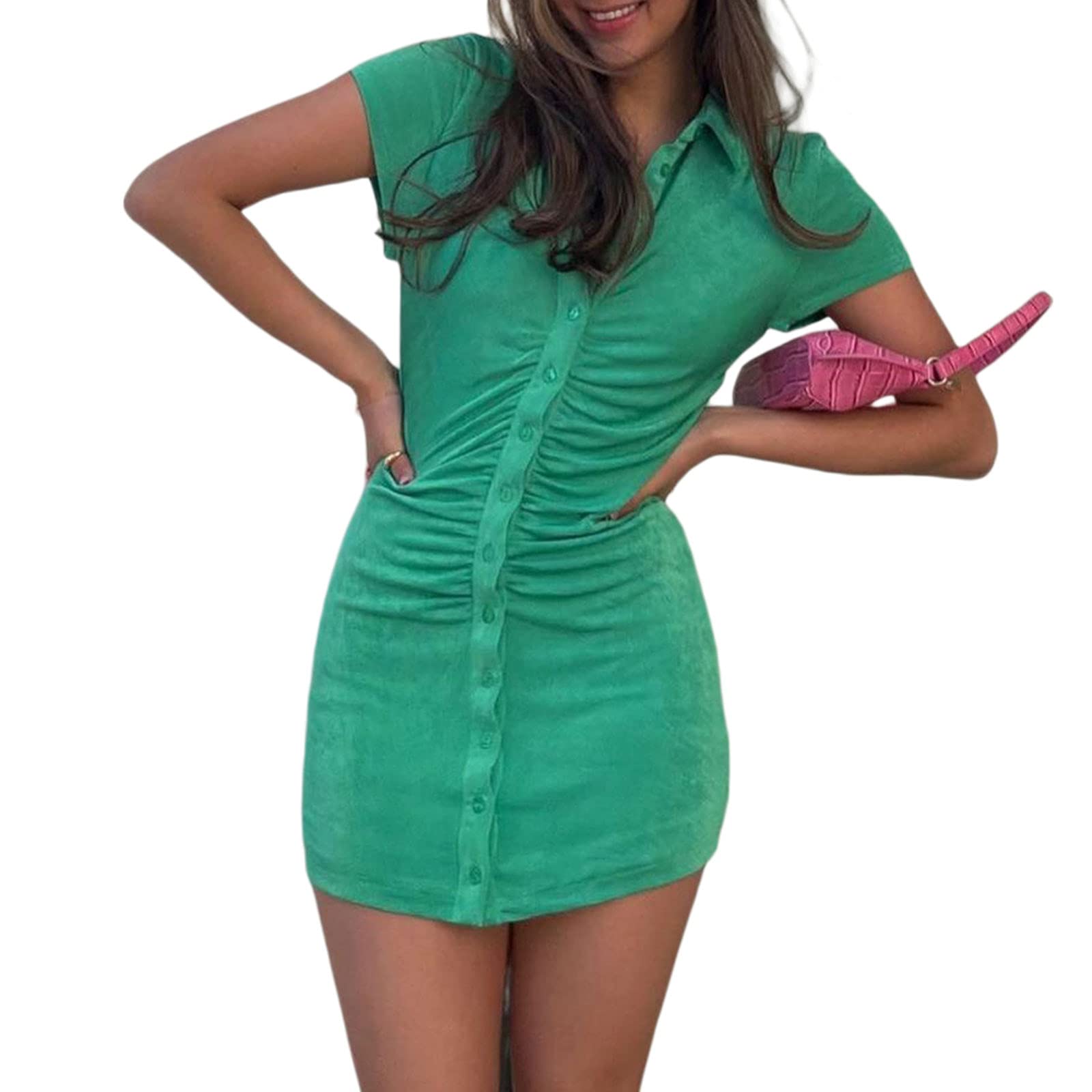 Y2K Vintage Sexy Dress for Women - 90s Retro Print Slim Fit Hot Dress | Summer Streetwear Fashion | Perfect for Parties, Clubbing & Casual Outfits