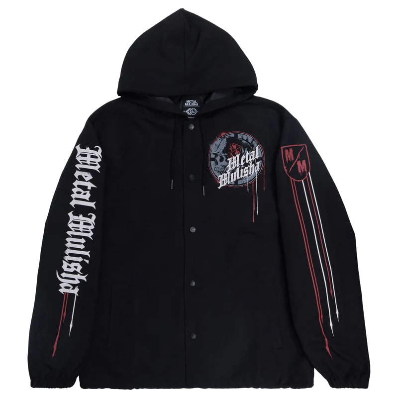 Metal Mulisha Nerve Coaches Jacket - Men's Stylish Motorcycle Riding Windbreaker for Bikers & Outdoor Adventures