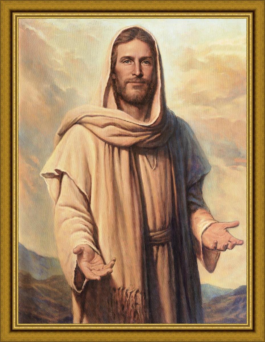 Abide With Me Large Wall Art - Inspirational Canvas Print for Living Room, Bedroom & Office Decor - Perfect for Home, Church & Spiritual Spaces