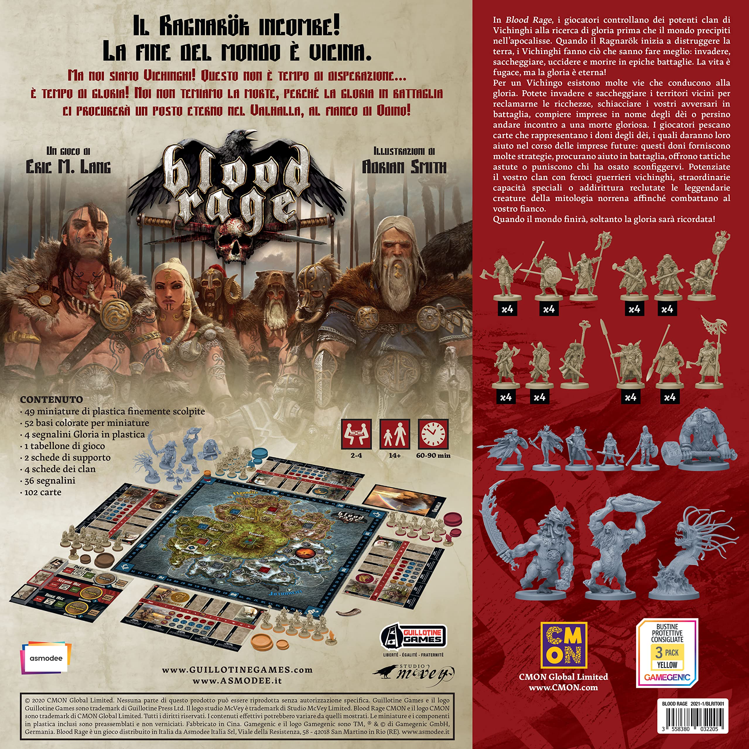 Blood Rage Board Game by Asmodee - Strategy Viking Adventure Game for Adults & Teens - Perfect for Game Nights, Parties & Family Gatherings