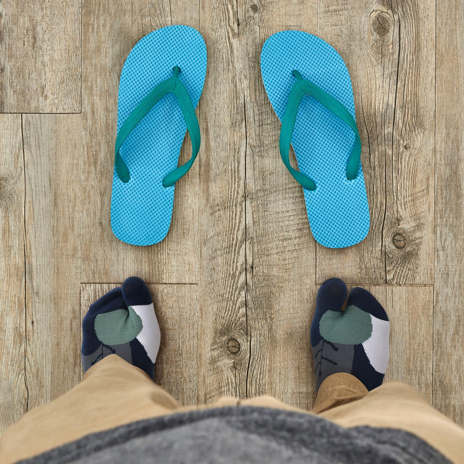 6 Pairs Men's Tabi Socks - Breathable Cotton Split Toe Socks for Flip Flops & Athletic Wear | Comfortable & Moisture Wicking | Perfect for Yoga, Running & Casual Use