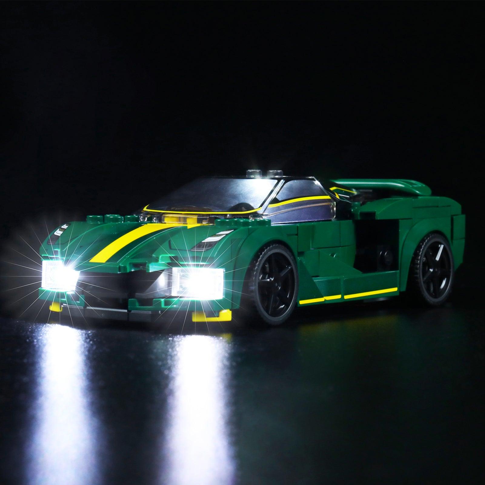 Lego Speed Champions Lotus Evija 76907 Light Kit - DIY Car Model Lighting Set for Building Blocks - Perfect for Night Display, Racing Collection & Gift Giving