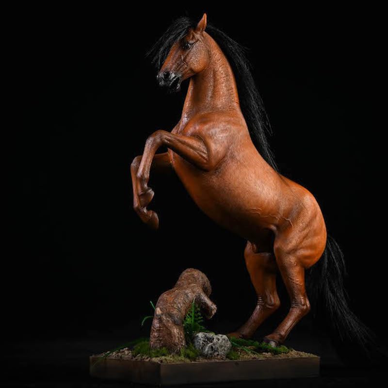 Handmade Horse Statues - Elegant Desktop Decor & Unique Gift for Horse Lovers | Perfect for Home Office, Farmhouse Decor & Equestrian Gifts