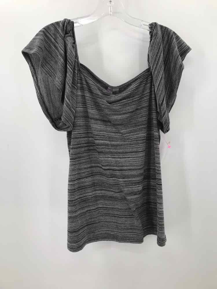 Pre-Owned Alya Grey Blouse Size Large - Vintage Chic Top for Women, Perfect for Office Wear & Casual Outfits
