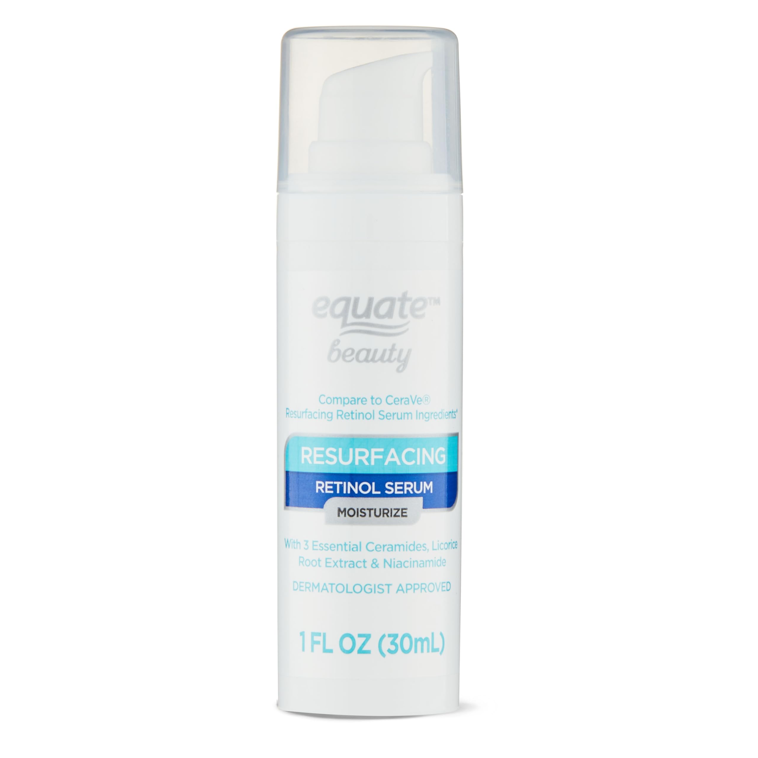 Equate Beauty Resurfacing Retinol Serum 1 oz - Anti-Aging Face Serum with Retinol for Wrinkles & Fine Lines - Perfect for Night Skincare Routine & Gift Sets
