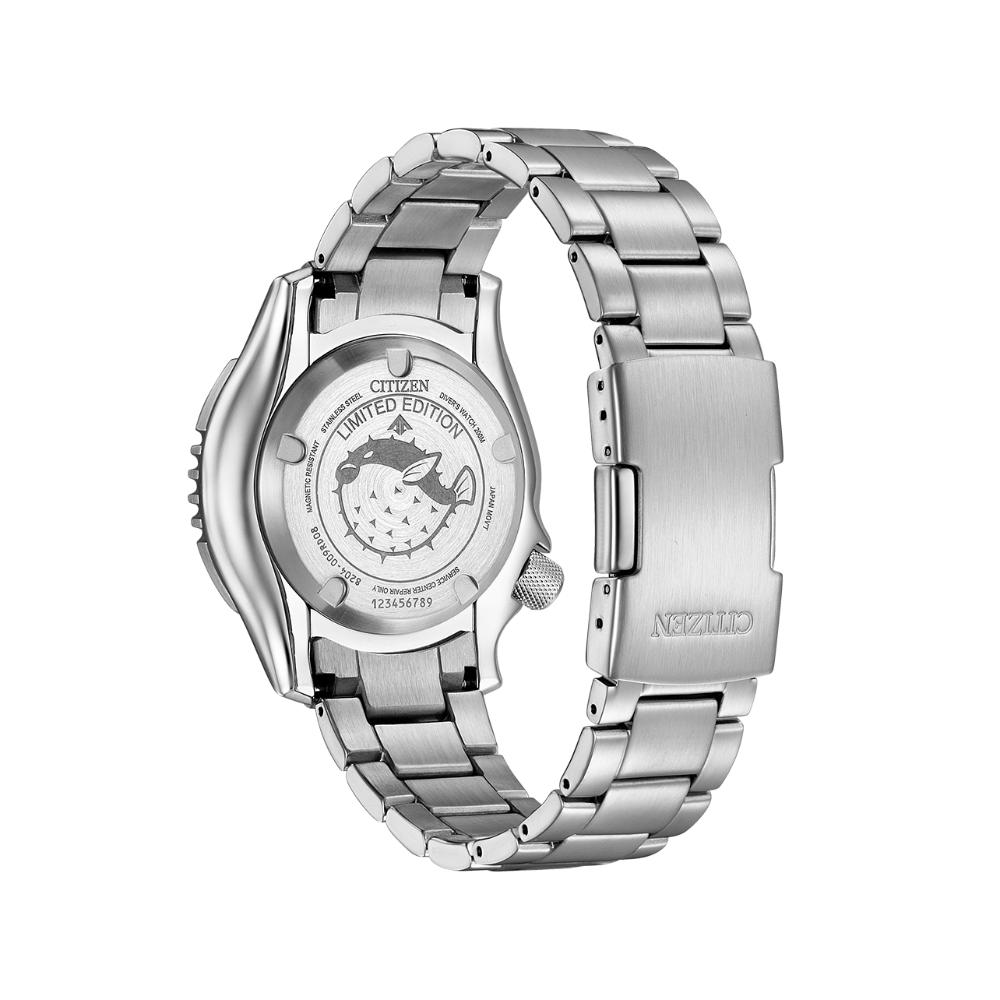 Citizen Promaster NY0168-64A Automatic Men's Watch - White Dial Stainless Steel Dive Watch for Men | Water Resistant 200M | Perfect for Scuba Diving, Swimming & Outdoor Adventures
