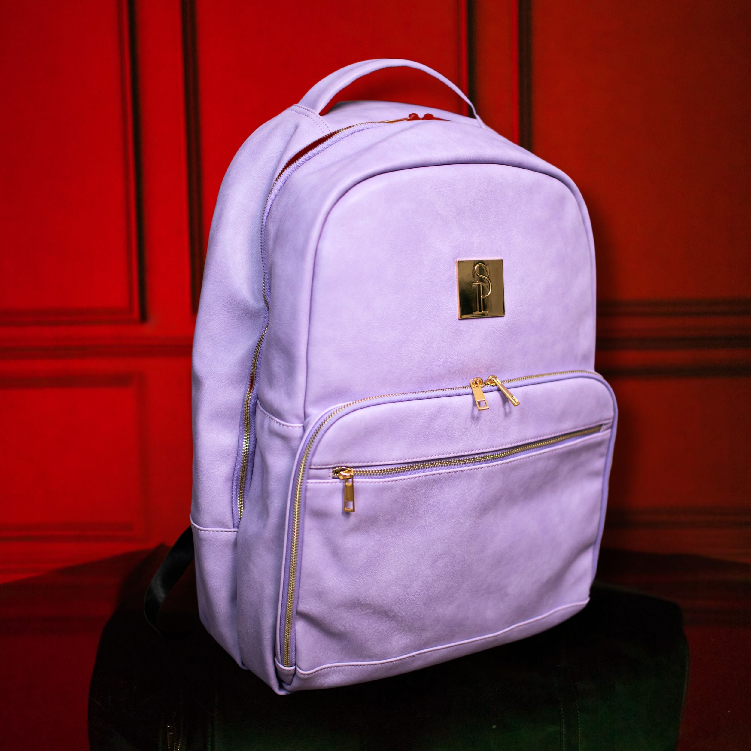 Premium Purple Leather Commuter Bag for Women & Men - Waterproof Laptop Briefcase with USB Charging Port - Perfect for Office, Business Travel & Daily Commute