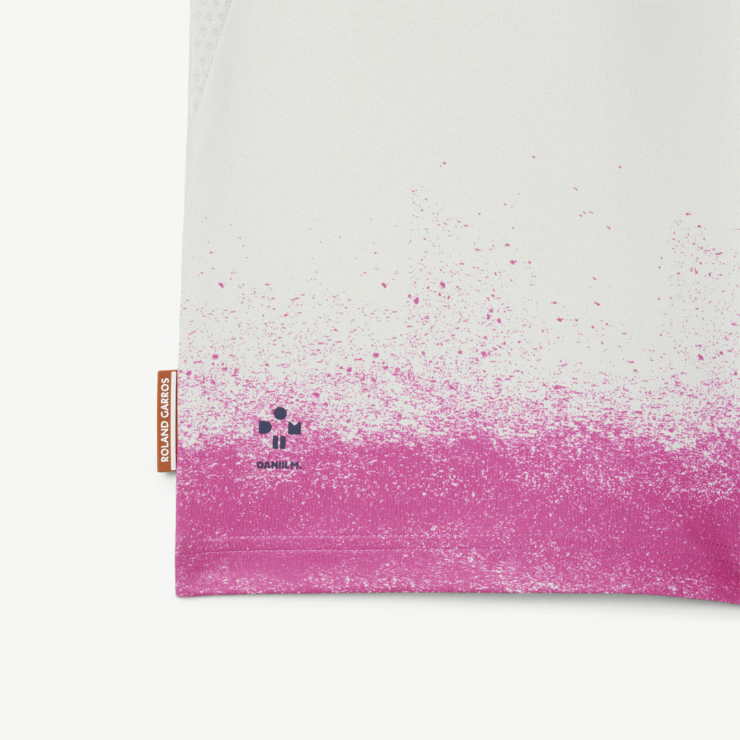 Lacoste Men's Medvedev X Roland Garros Polo Shirt - Breathable Cotton Tennis Top for Men, White & Pink - Perfect for Tennis Matches & Casual Summer Wear