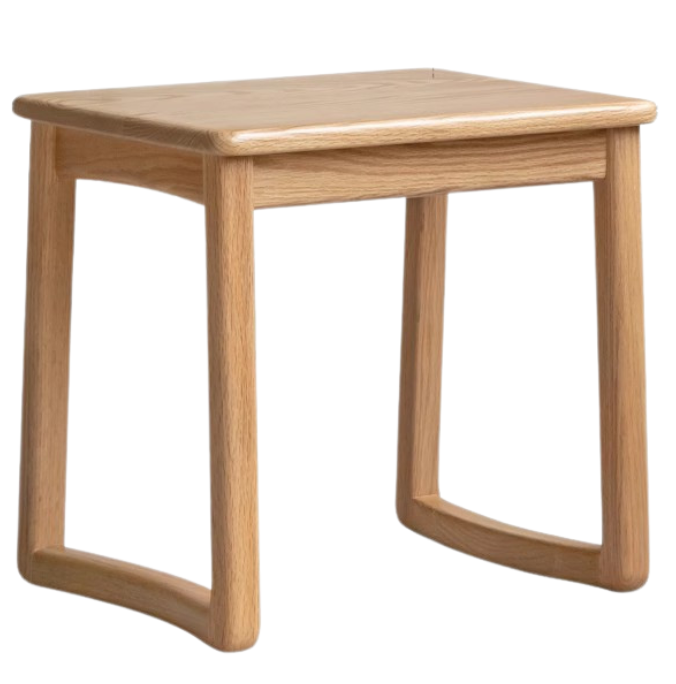 17.7x13.8x16.5inch / 45x35x42сm/Natural wood color/Ash tea stool