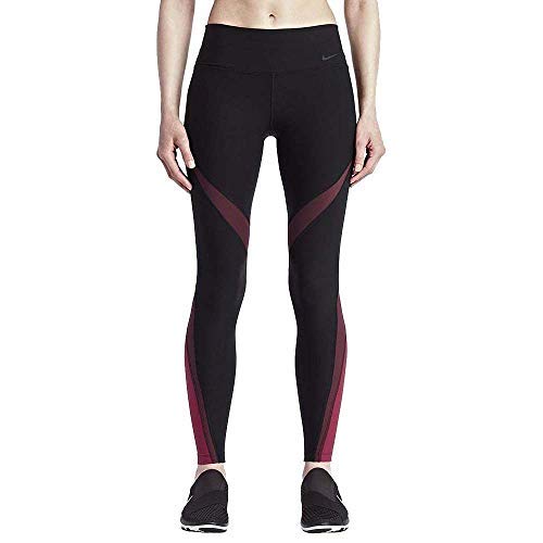 Nike Women's Power Legend Tight Fit Twist Compression Pants - High Waisted Workout Leggings for Yoga, Running & Gym - Size L - Blue Purple (Style 920536-452)