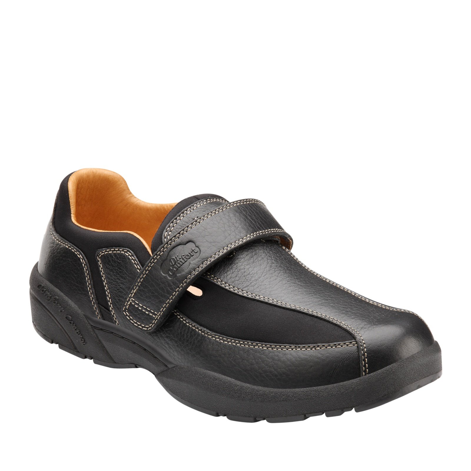 Dr. Comfort Douglas Men's Casual Shoes - Black, Size 8.5 Wide | Comfortable Walking Shoes for Men with Arch Support | Perfect for Daily Wear, Work & Outdoor Activities