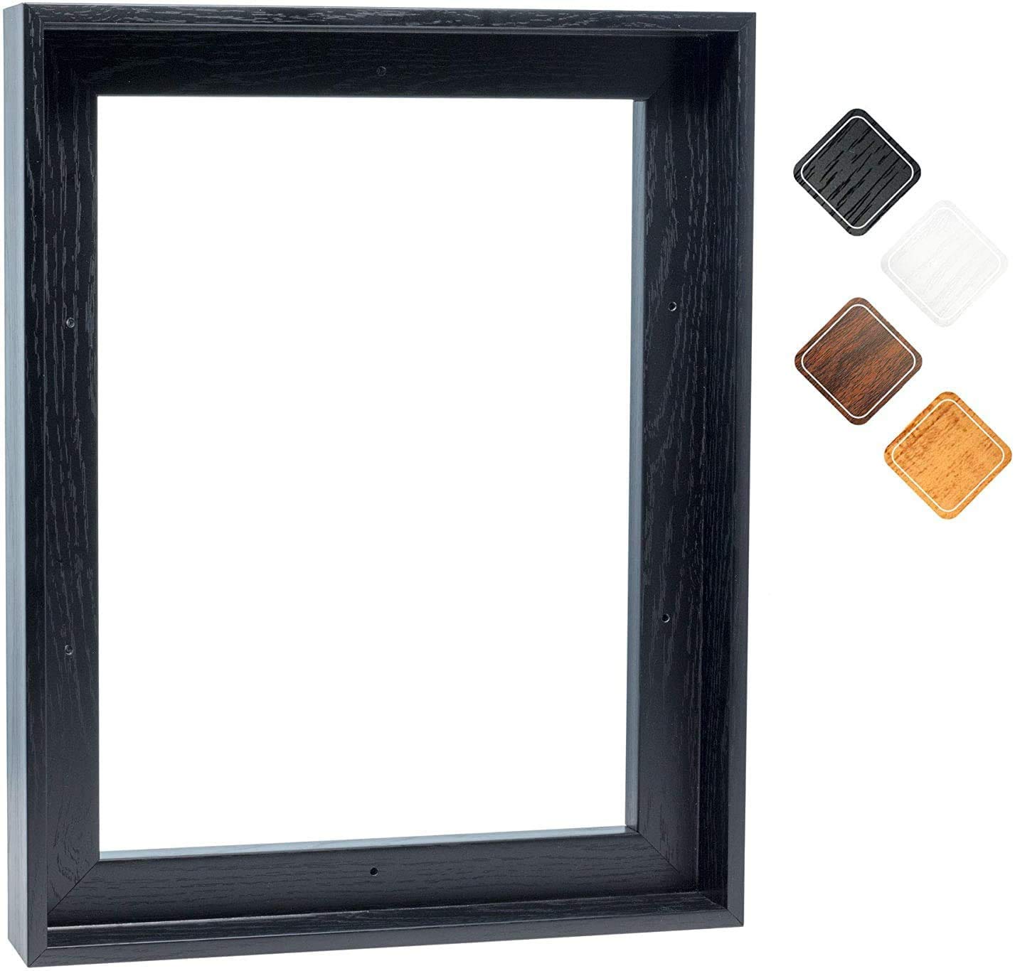 10x18 Inch Black Canvas Floating Frame - Premium Picture Frame for Wall Art, Paintings & Decor | Perfect for Home, Office & Gallery Display