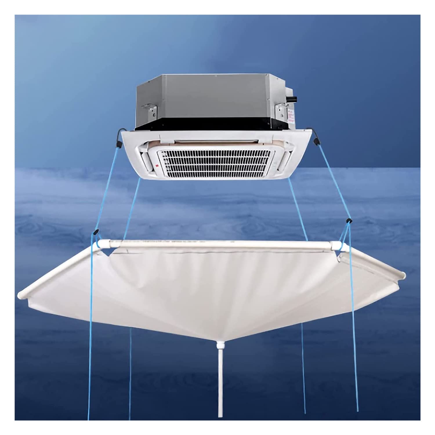 Reusable Nylon Air Conditioner Cleaning Cover - Dustproof & Waterproof for Ceiling & Wall Mounted AC Units | Perfect for Home, Office & Commercial Use