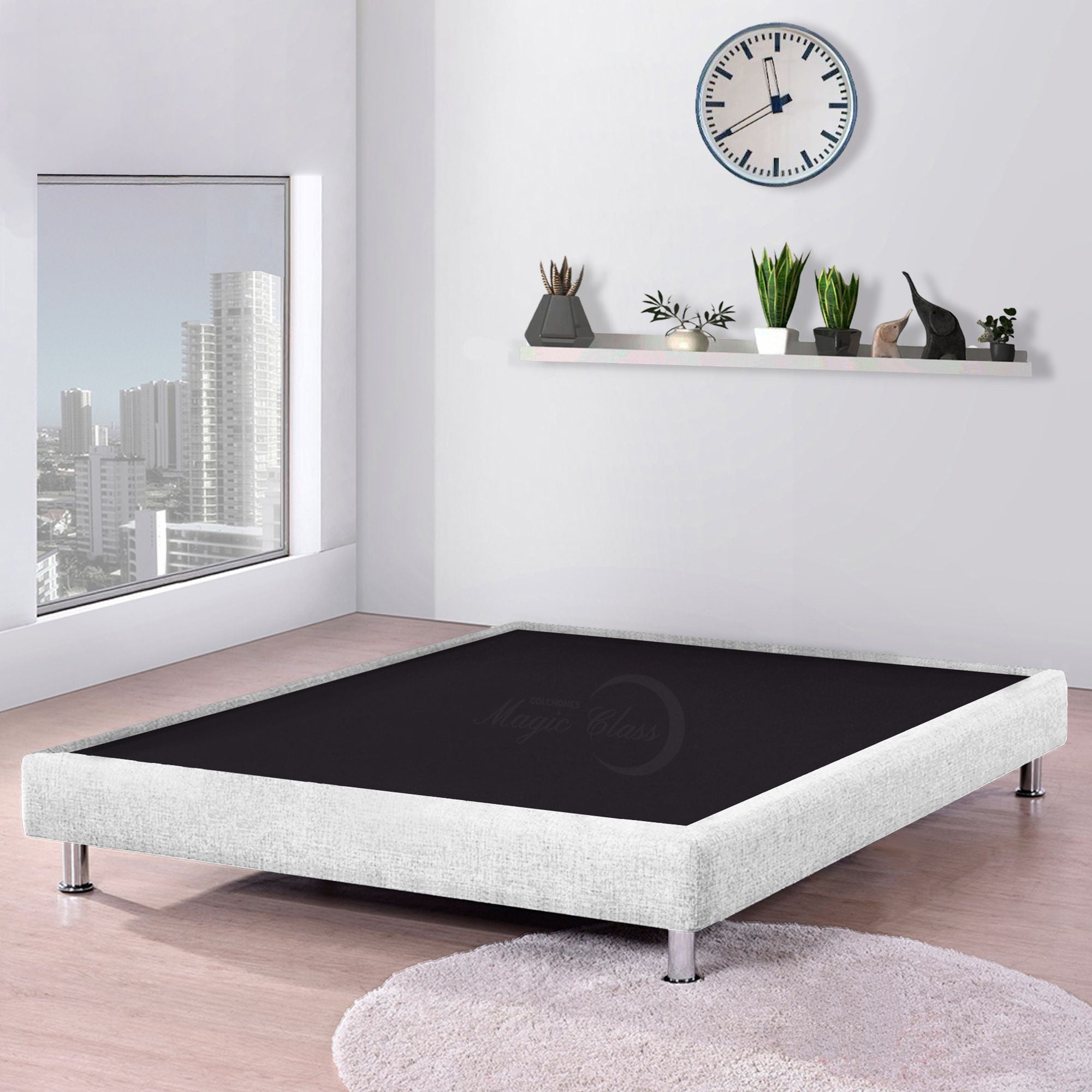 White Bed Skirt 90x30cm for Single Mattress 90x190cm with Elastic Ruffle - Perfect for Bedroom Decor & Guest Room Styling