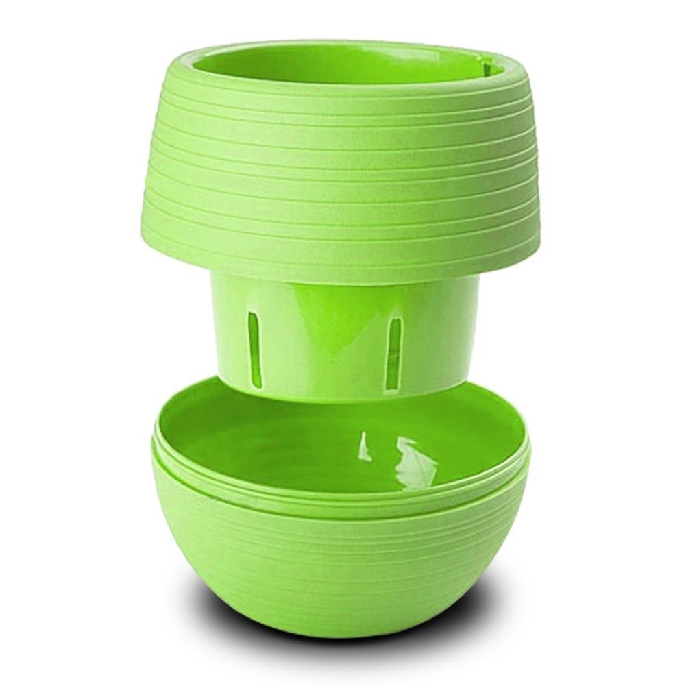 Stylish Ceramic Succulent Plant Pots with Saucer - Modern Green Flower Planter for Home, Office Desk & Garden Decor - Perfect for Indoor Plants, Cacti & Small Houseplants