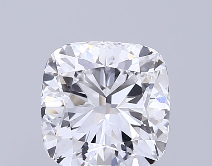 2.1 Carat D Color VS1 Clarity Cushion Cut Lab-Grown Diamond for Engagement Rings & Fine Jewelry