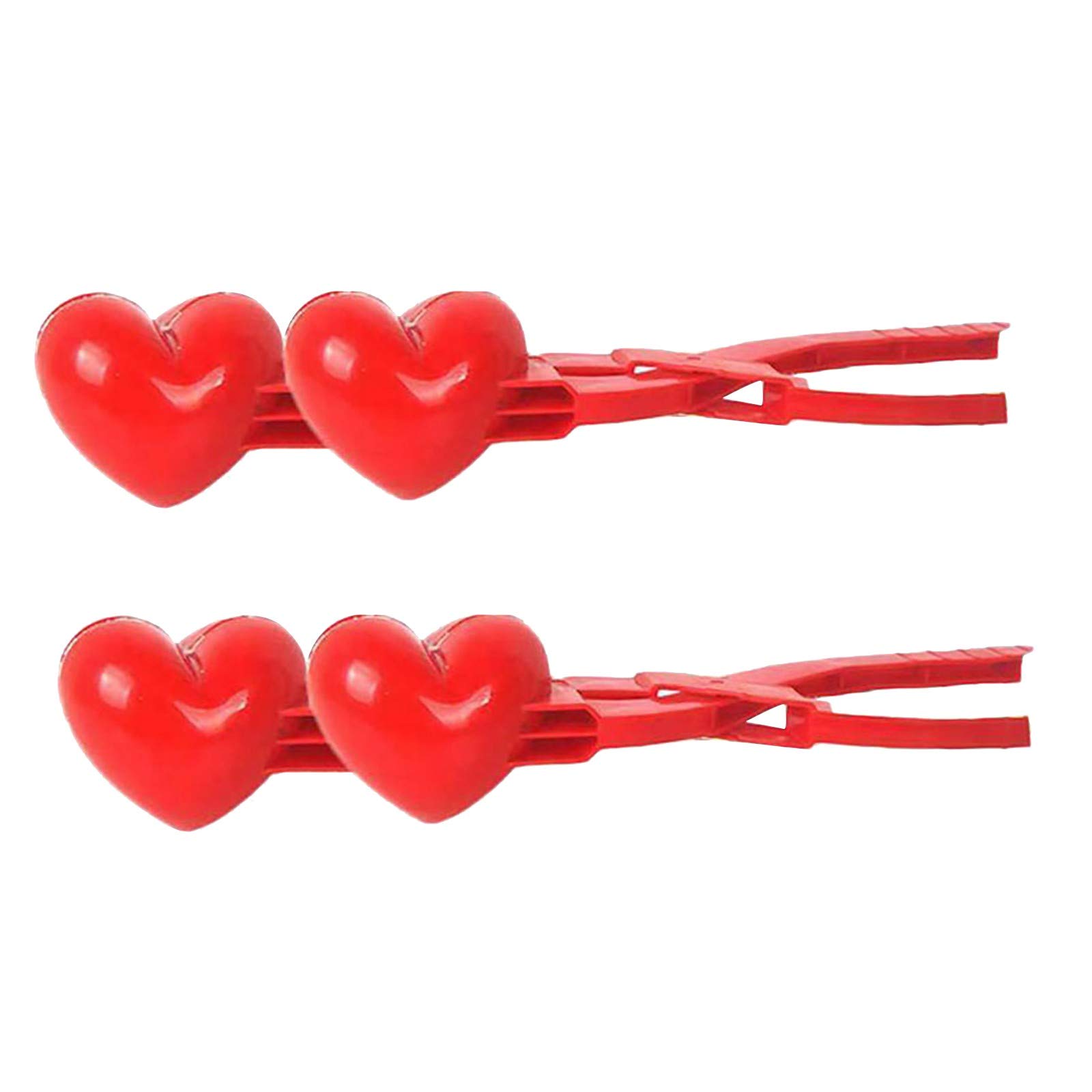 Winter Snowball Maker Kit - Heart & Round Plastic Mold for Kids Outdoor Snow Play - Fun Educational Snowball Toys for Family Winter Activities (One Size)