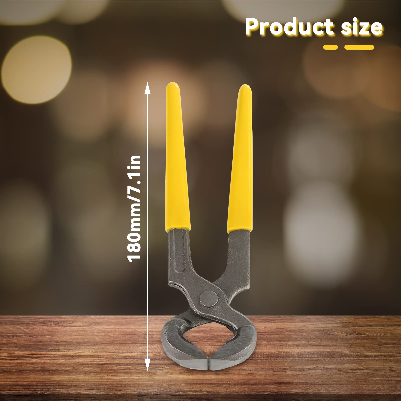 7 Inch Ear Clamp Pliers - Professional Pinch Clamp Pliers for Hose Clamps, Single Ear Pincer Crimper Tool for Securing Pipe Hoses - Perfect for Automotive, Plumbing, and HVAC Repairs