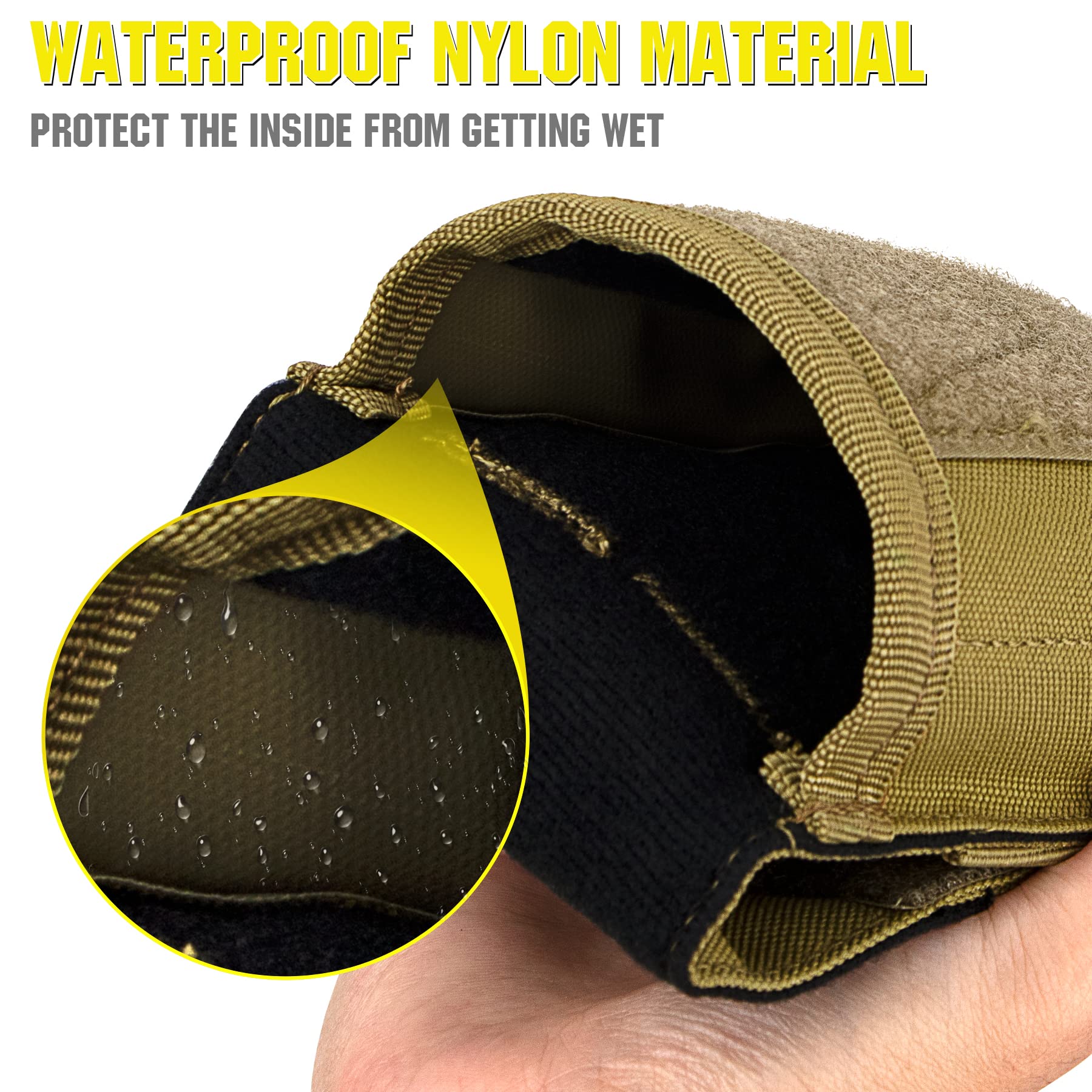 Tactical Phone Holster for iPhone 15 Pro Max/15 Pro/15 Plus/14 Pro Max/13 Pro Max/12 Pro Max - Molle Compatible Pouch Fits 4.7