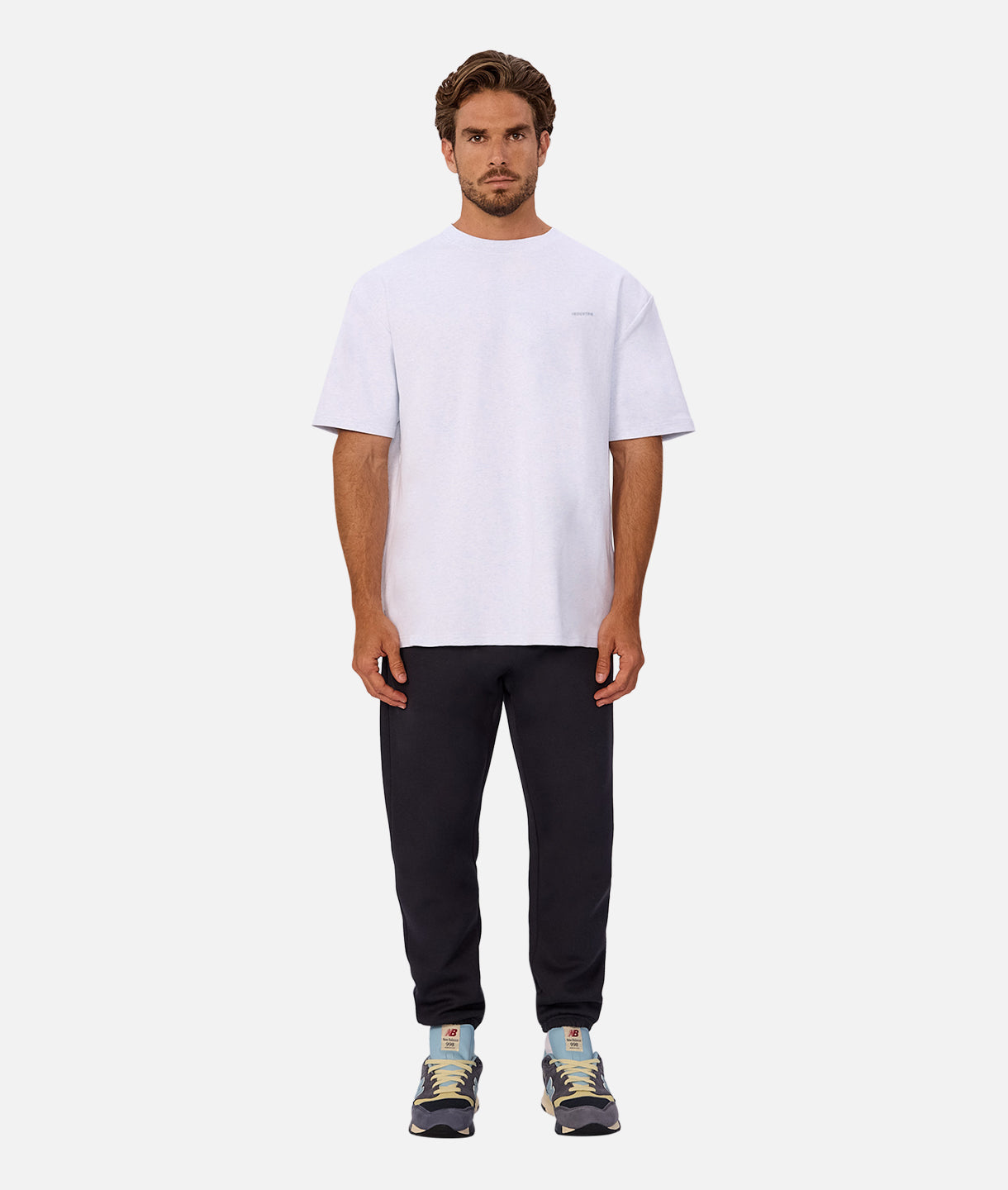The Newport Tee - Light Blue Marble Cotton T-Shirt for Men | Casual Comfort Wear for Everyday Outfits & Summer Style