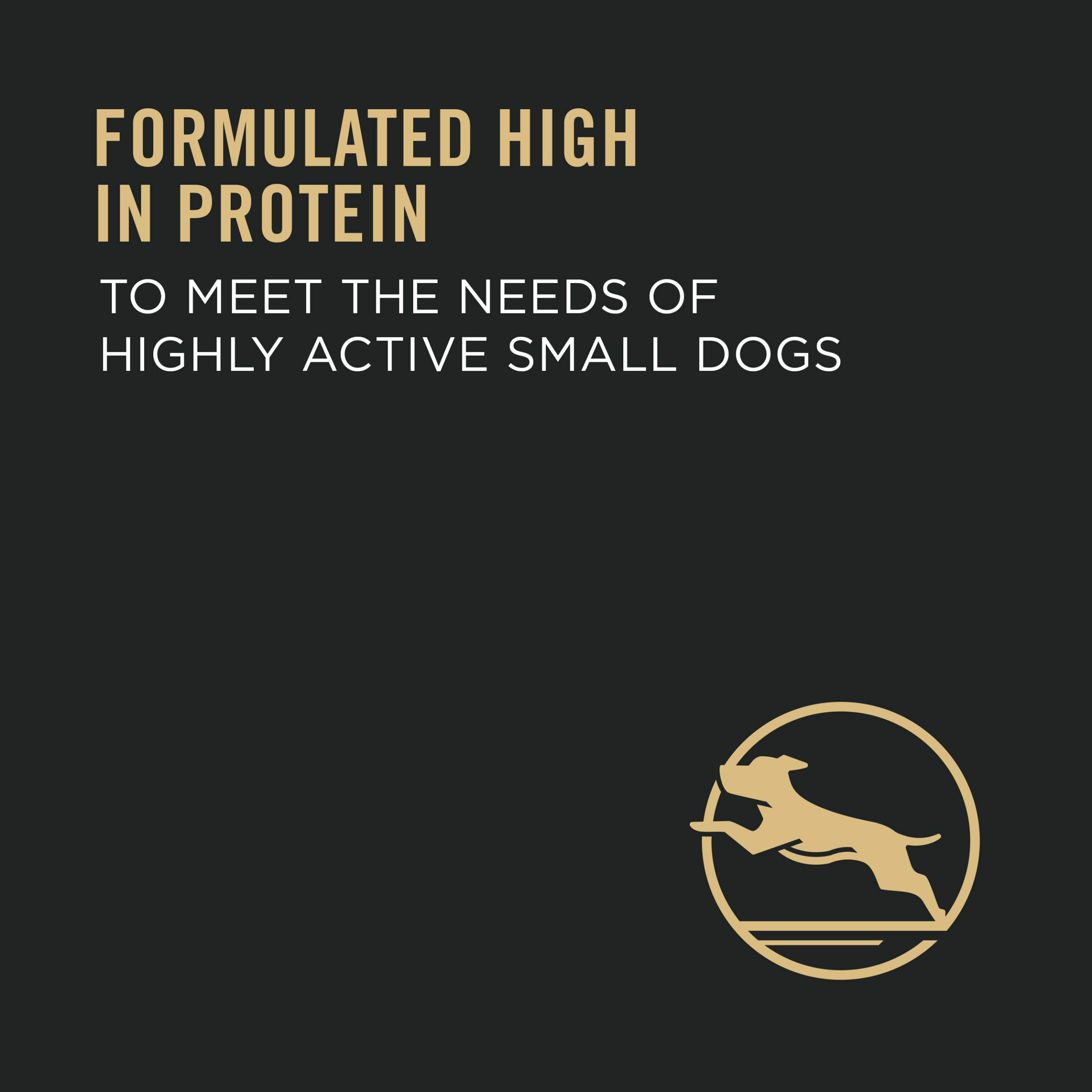 Purina Pro Plan Small Breed Dry Dog Food - Chicken & Rice Formula with Live Probiotics for Digestive Health - 18 lb Bag - Perfect for Toy & Miniature Dogs at Home or Travel