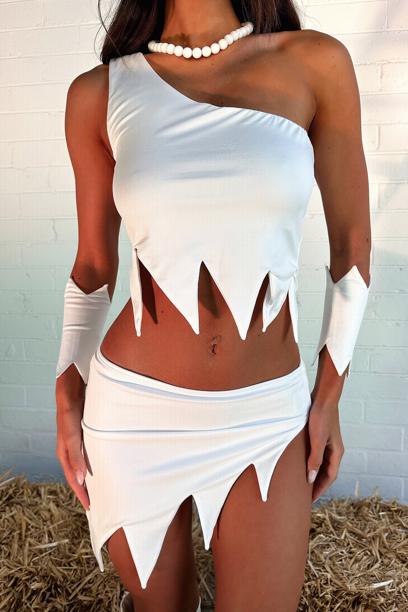 Dino Crop White T-Shirt - Soft Cotton Casual Tee for Men & Women | Perfect for Everyday Wear, Street Style & Graphic Tee Lovers