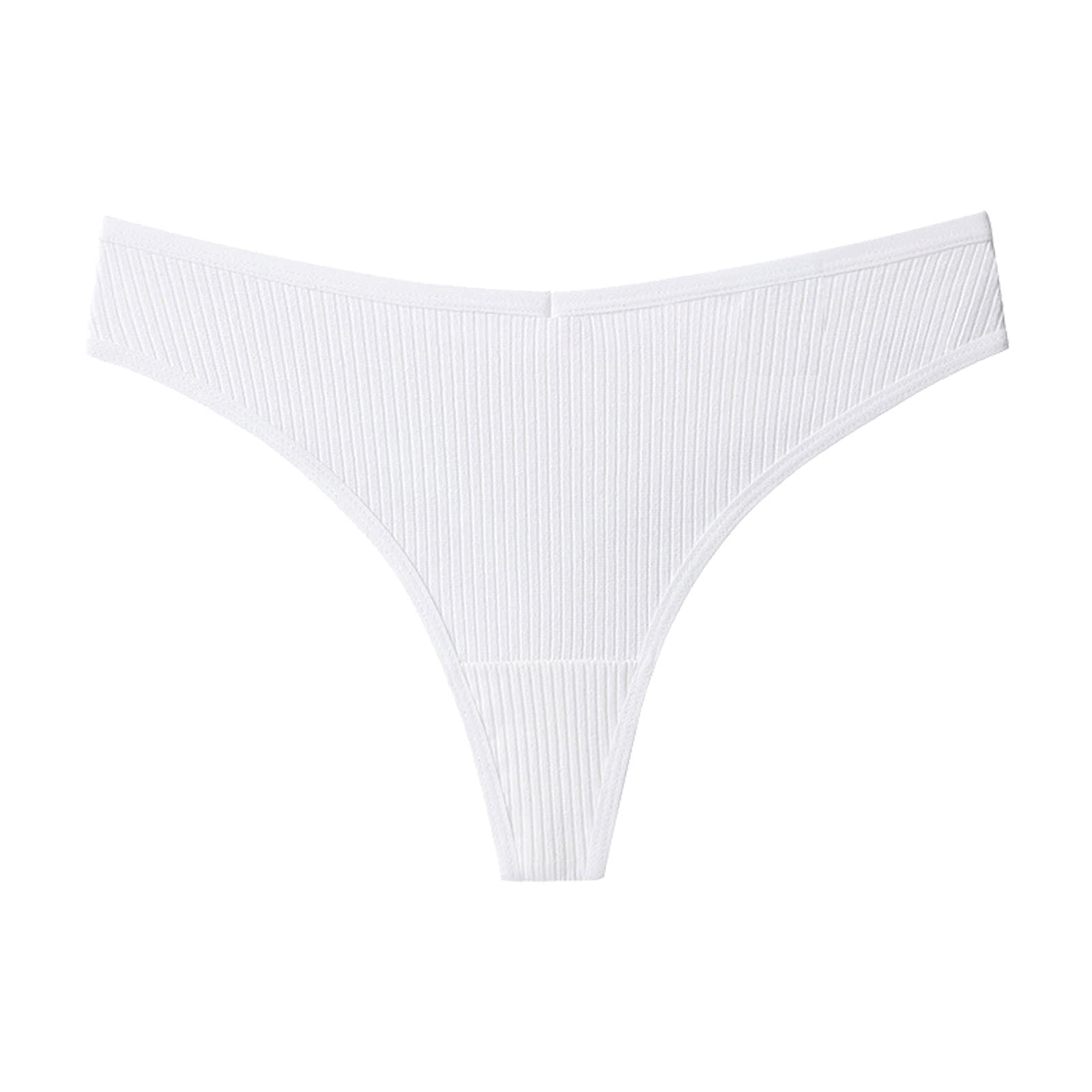 LIUguoo 3 Pack Women's Seamless Cotton Thong Underwear - Stretchable Invisible G-String Bikini Panties for Everyday Comfort & Sexy Look | Perfect for Yoga, Workout, Date Night & Daily Wear (White)