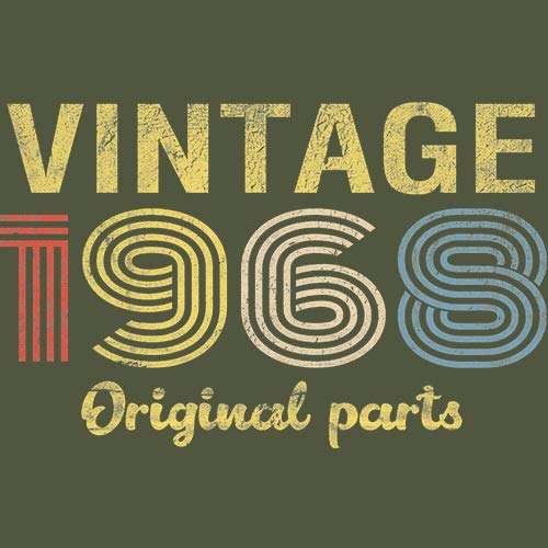 Vintage 1968 Retro 57th Birthday Gift T-Shirt for Men - Original Classic Design - Perfect for Birthday Parties & Milestone Celebrations