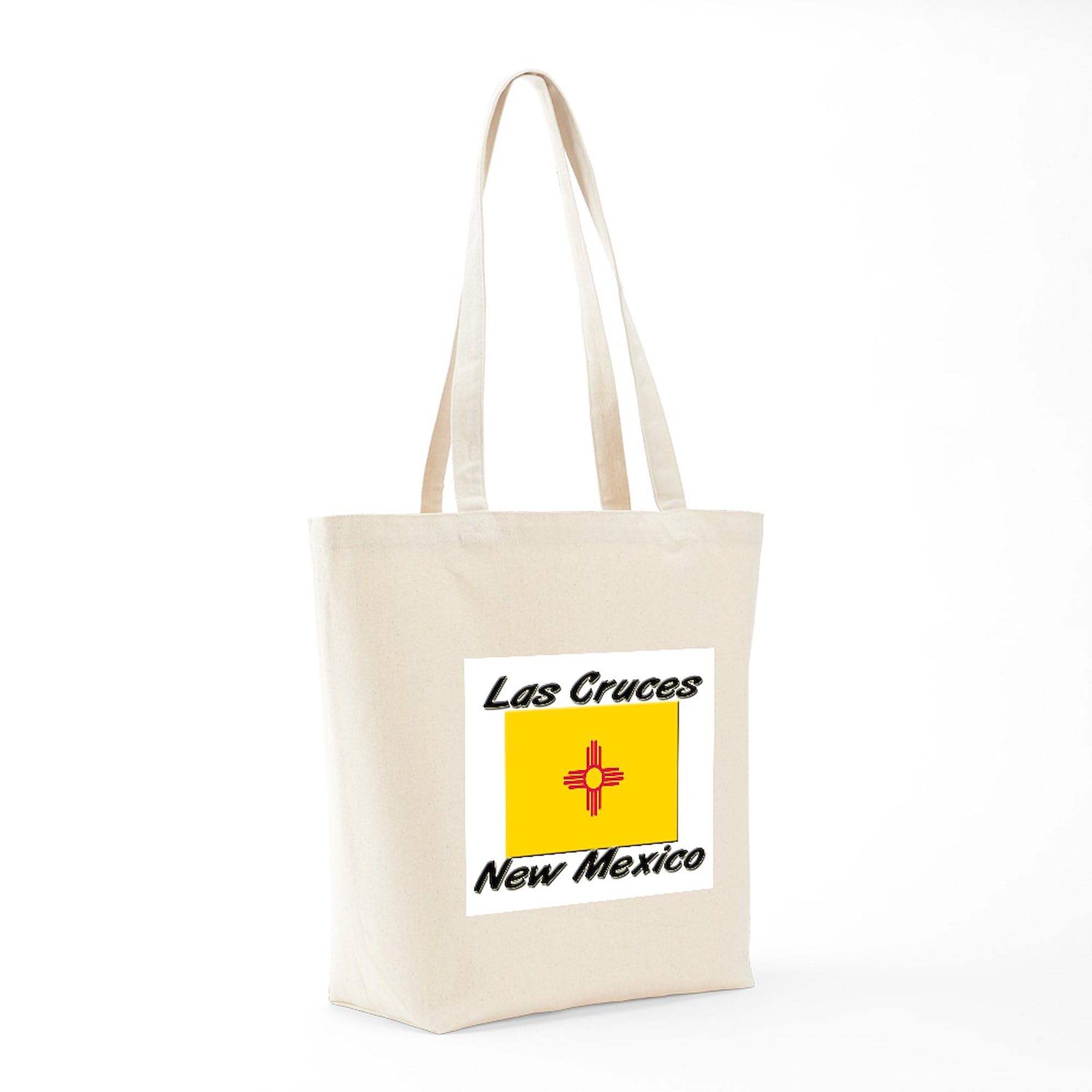 Las Cruces New Mexico Tote Bag - Natural Canvas Reusable Shopping Bag for Groceries, Beach & Everyday Use