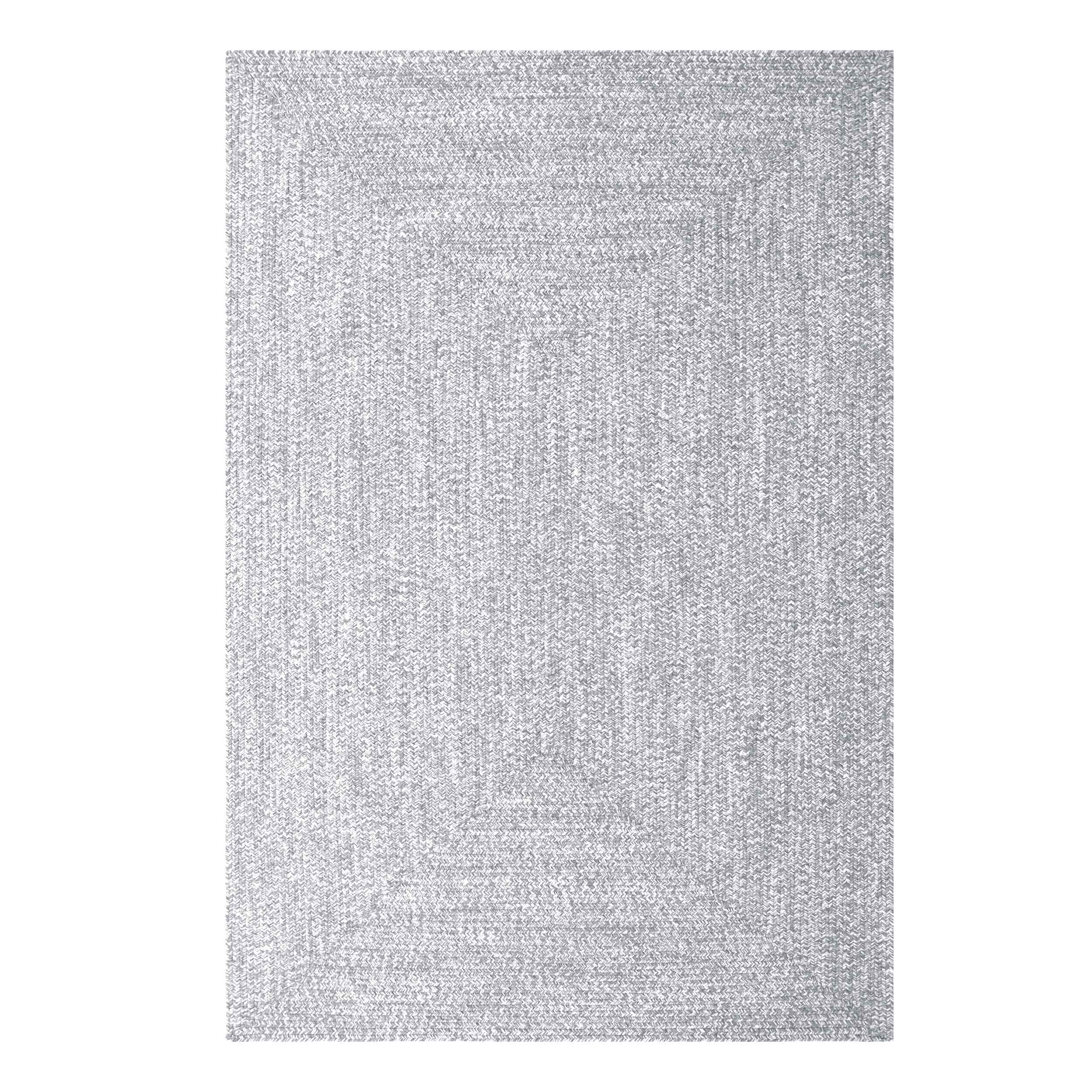 Two-Toned Braided Bohemian Area Rug - Indoor/Outdoor Use for Living Room, Patio & Bedroom Decor