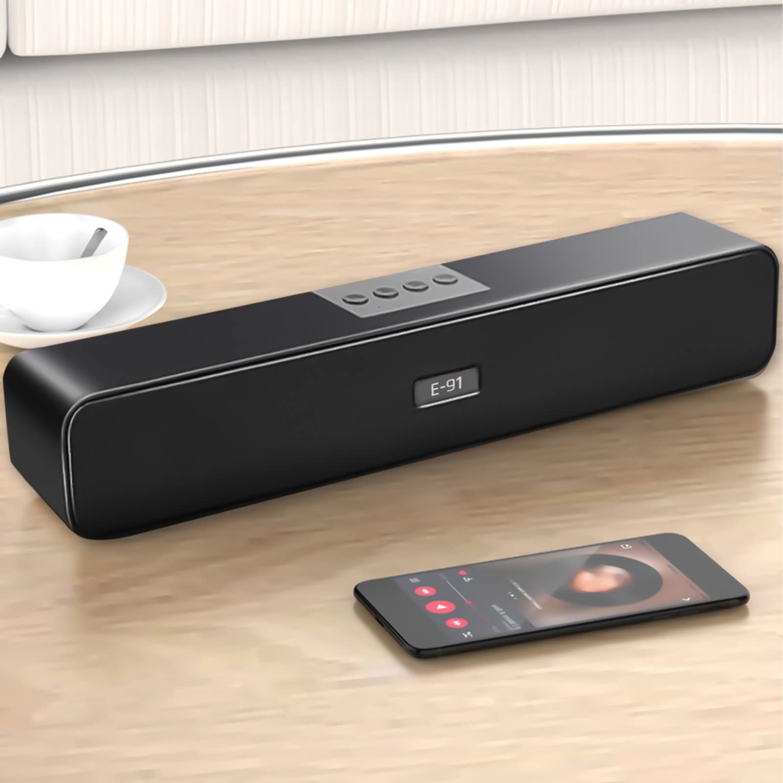 Portable Bluetooth Sound Bar with Enhanced Bass - Wireless Indoor & Outdoor Speaker for Home, Party, and Travel | Perfect for Movies, Music, and Gaming