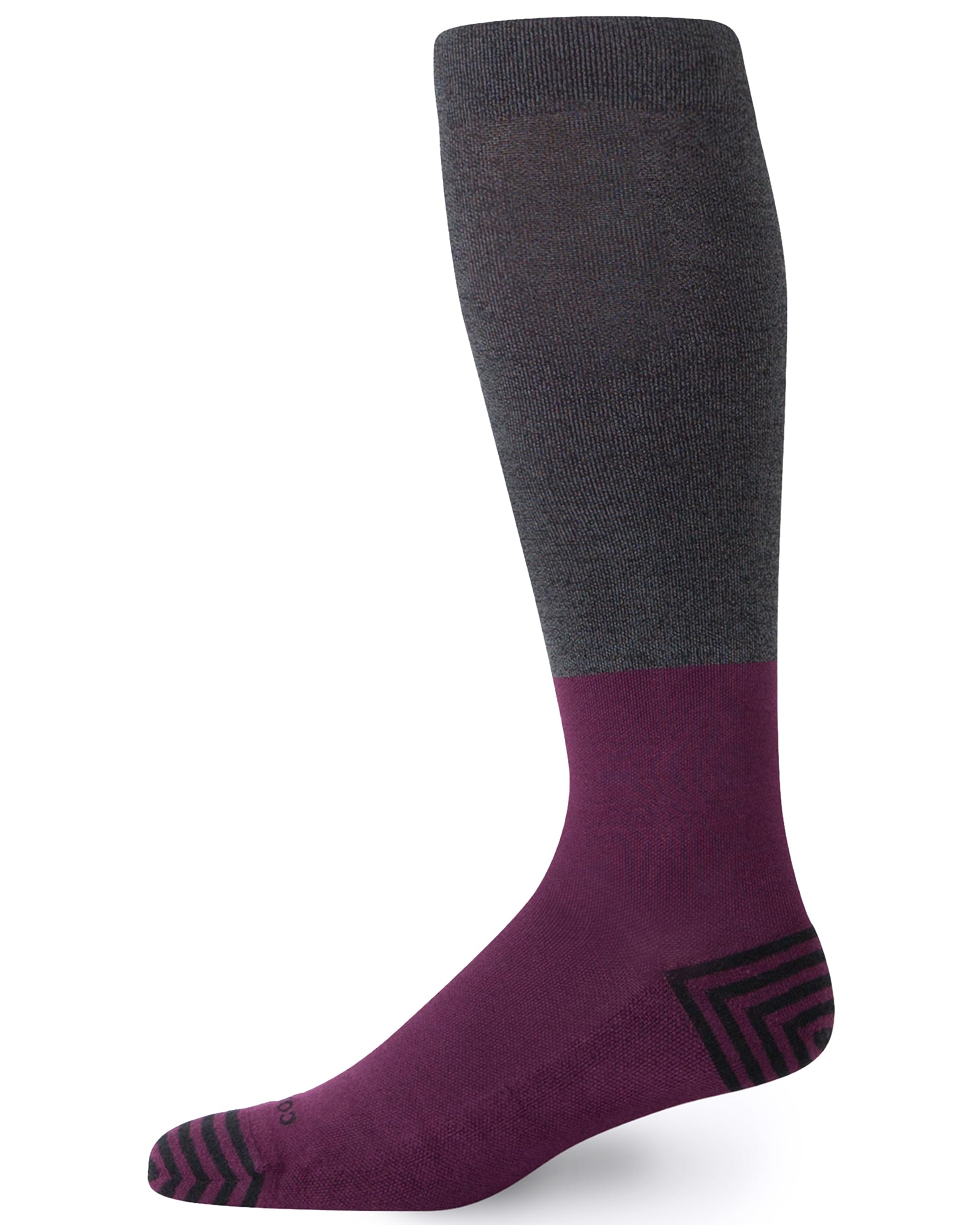 Comrad CloudCotton Knee High Compression Socks 15-20mmHg - Soft Combed Cotton Graduated Support Socks for Men & Women - Perfect for Running, Travel & Circulation Support