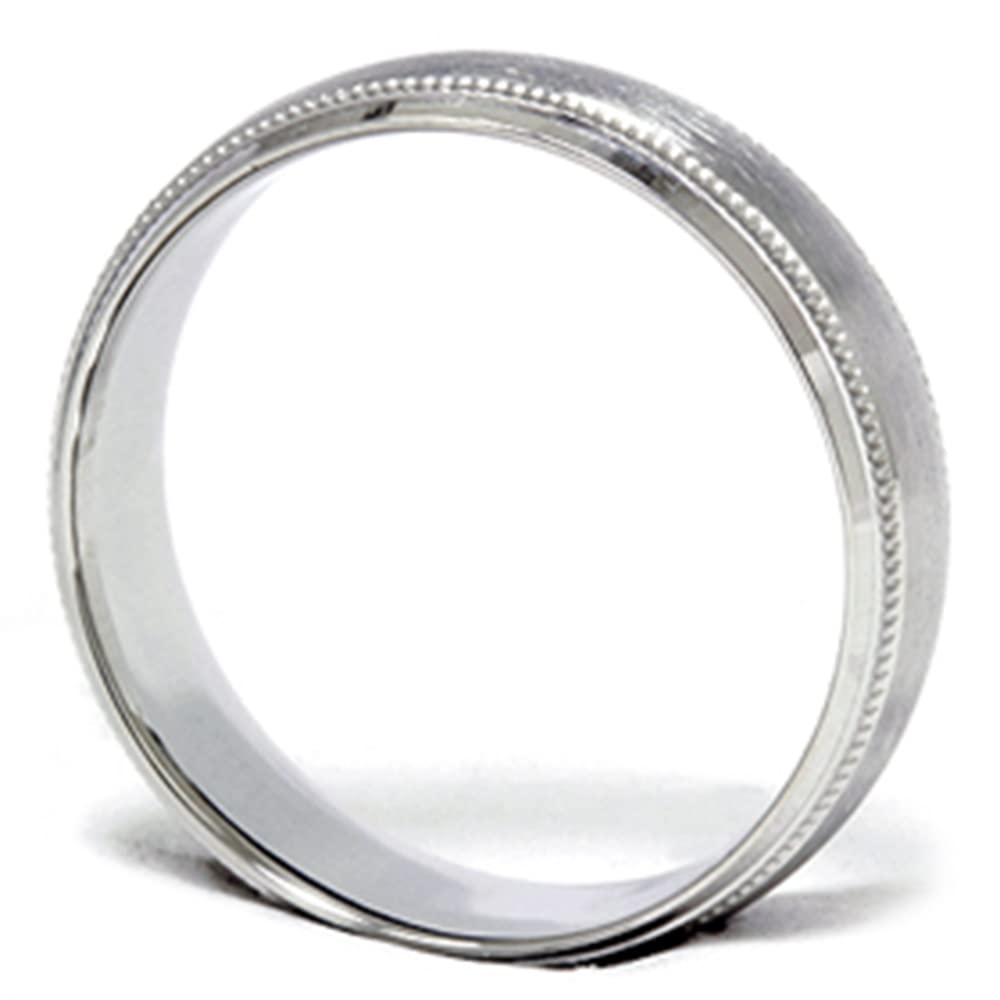 6mm Platinum Wedding Band for Men - Brushed Comfort Fit Ring - Perfect for Engagements, Anniversaries & Special Occasions