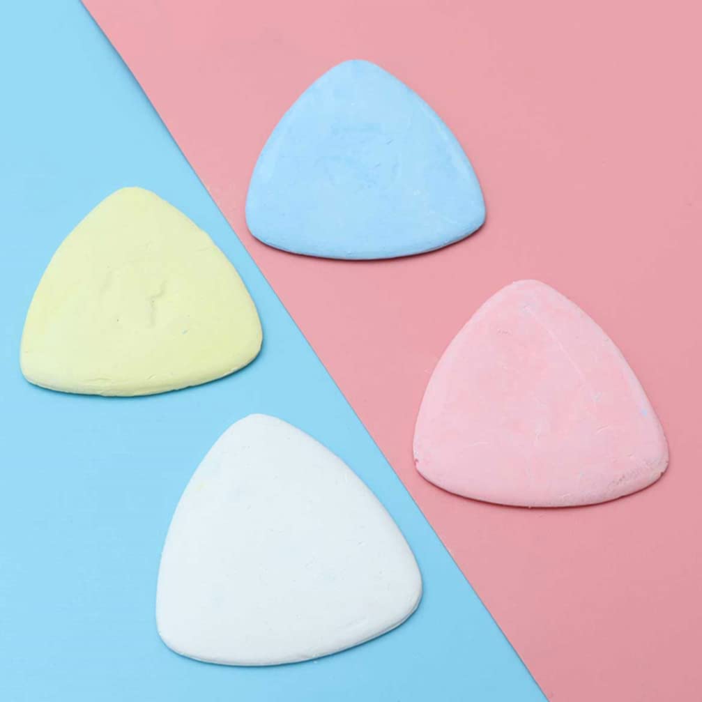 FOMIYES 10PCS Erasable Fabric Chalk Markers - White Tailor's Chalk Sticks for Sewing, Dressmaking & Patchwork | Triangle Chalk Powder for Fabric Painting & Marking | Perfect for DIY Crafts, Quilting & Garment Making