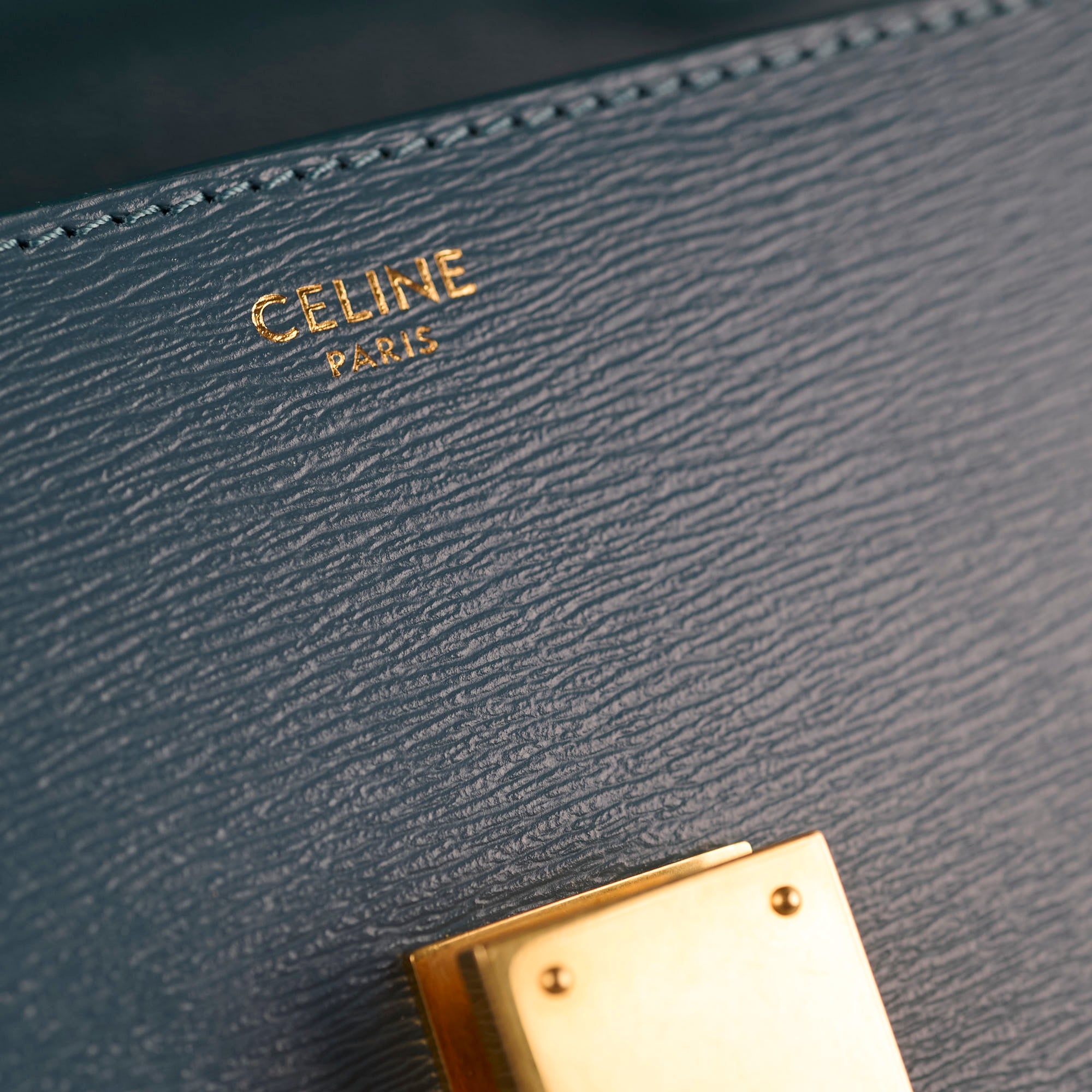 Celine Box Teen Classic Bag in Blue | Luxury Leather Crossbody Handbag for Women | Perfect for Work, Travel & Everyday Use