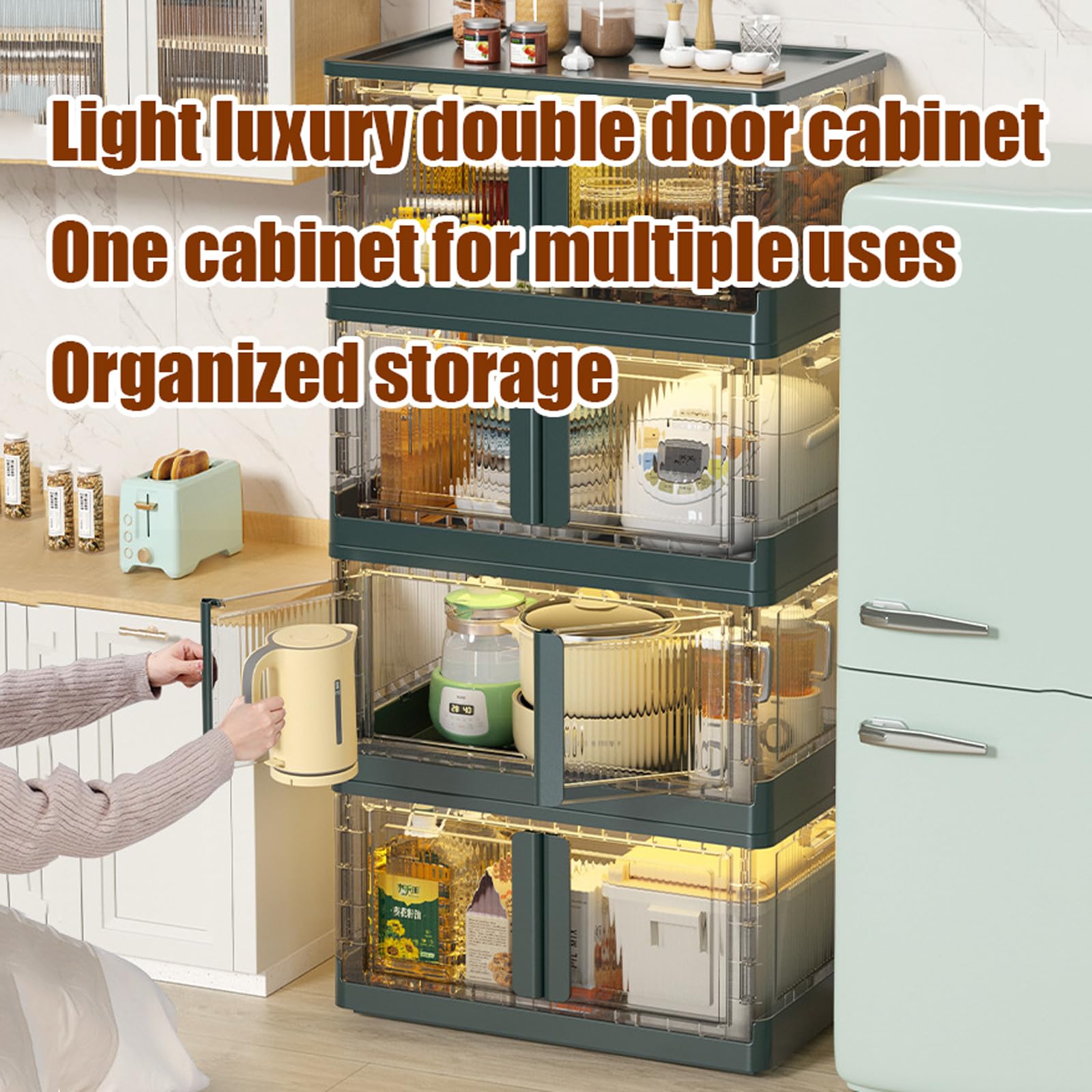 Foldable Storage Bins with Wheels & Lids - Large Capacity Organizing Boxes for Clothes, Toys, Books - Perfect for Home, Garage & Kids Room Organization