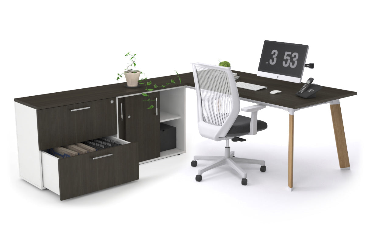 Switch Executive Setting With Uniform Spine Wood Imprint Frame [1800L x 700W] - Perfect for Office Decor and Professional Workspace Setup