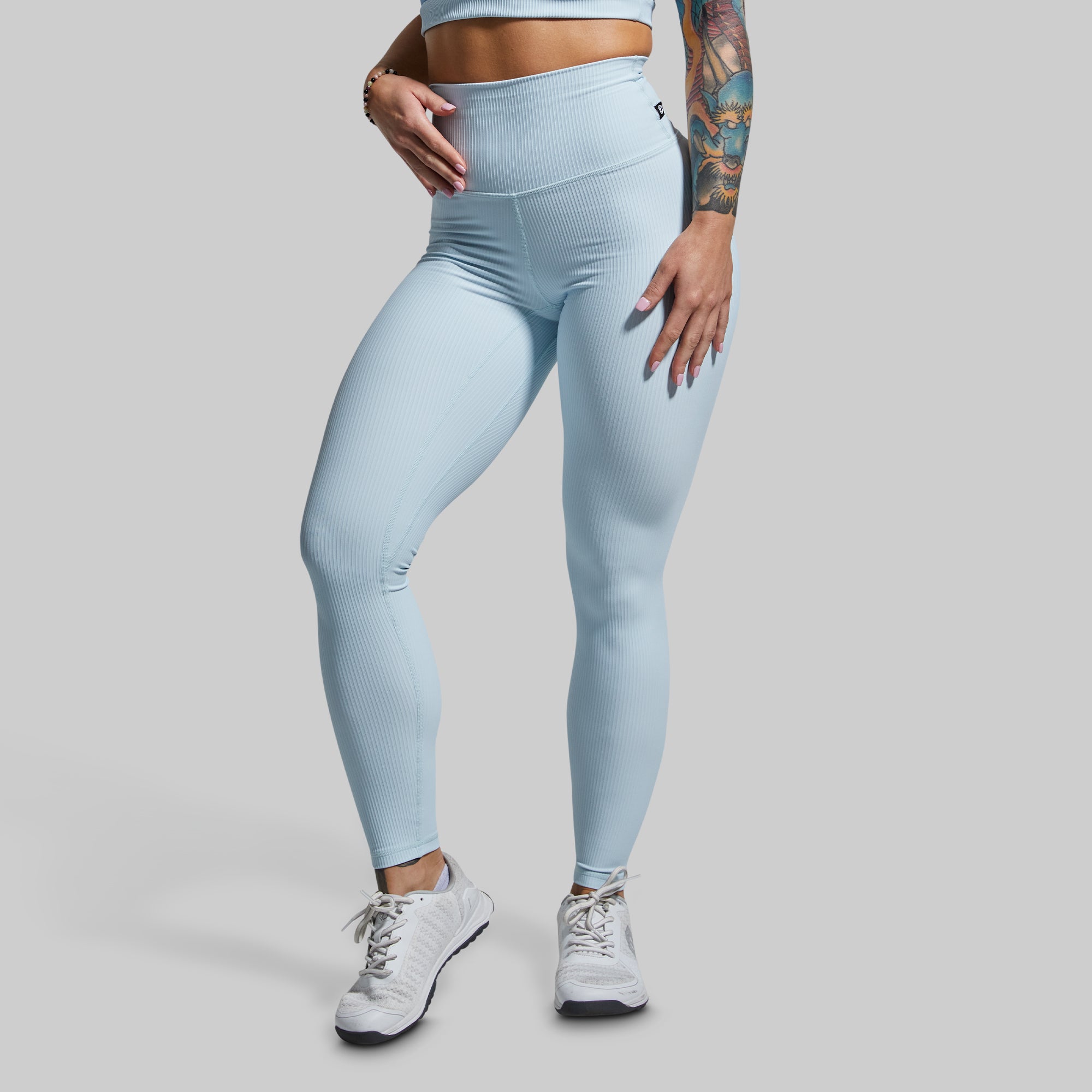Limitless High Waist Yoga Leggings for Women - Angel Blue - Comfortable & Stretchy Workout Pants for Yoga, Gym, Running & Lounge