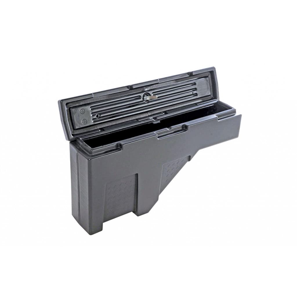 Dee-Zee Wheel Well Tool Box for Chevy C10 Pickup Truck 1961-1974 | Heavy Duty Plastic Storage | Black | Perfect for Truck Bed Organization & Roadside Emergency Tools