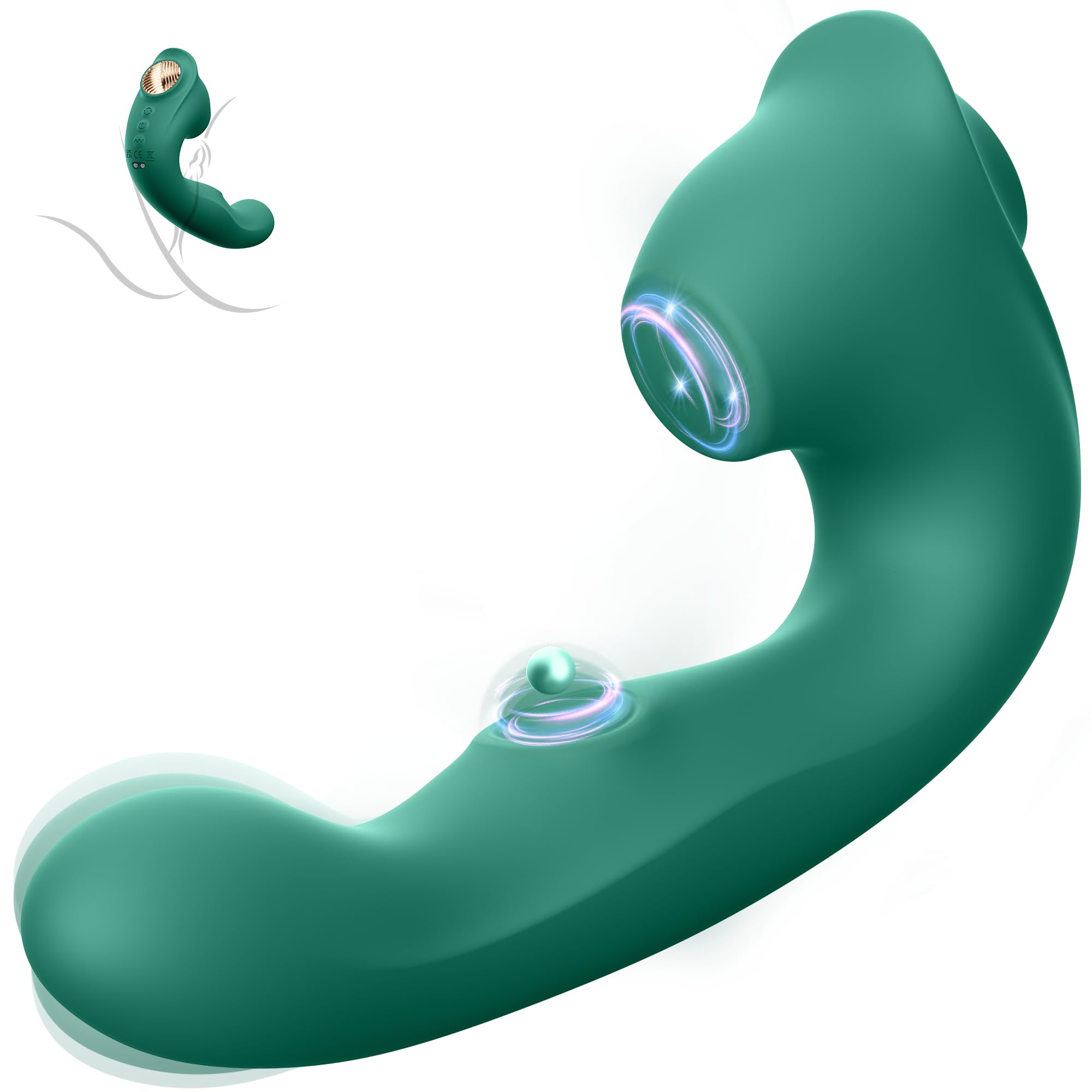 3IN1 Rotating G Spot & Clitoral Vibrator for Women - 10 Vibration Modes with Tapping & Rotating Stimulation | Adult Sex Toy for Solo Play & Couples Intimacy | Perfect for G Spot, Clit & Nipple Pleasure