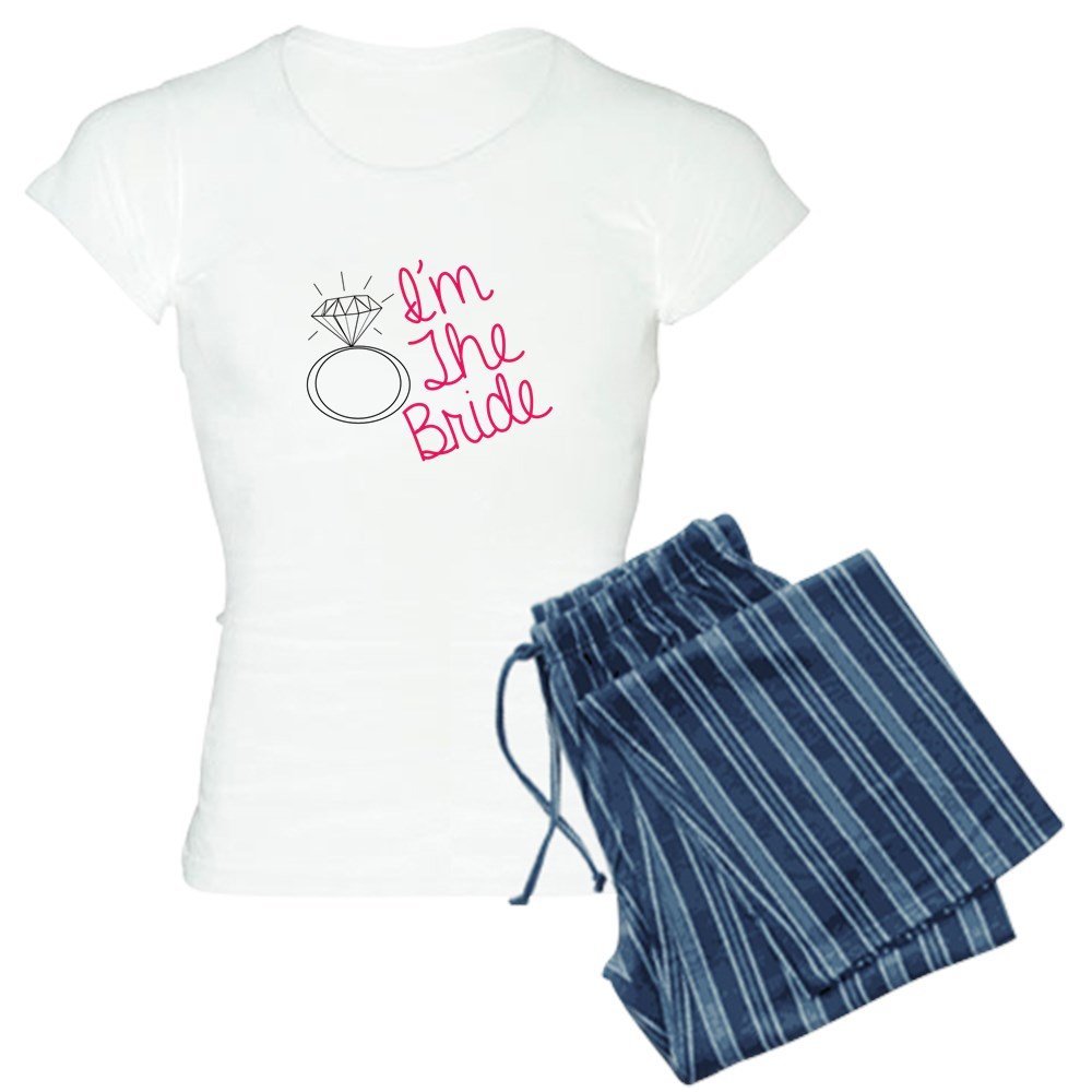 Im The Bride Pajamas for Women - Comfortable Bridal Sleepwear Set - Perfect for Bachelorette Parties, Bridal Showers & Honeymoon Nights