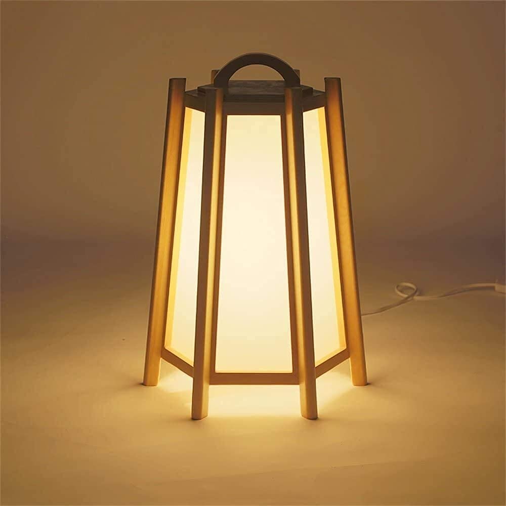 Modern Solid Wood Desk Lamp - Adjustable LED Bedside Lamp for Study, Office, Bedroom & Living Room - Stylish Home Decor with Warm Light for Reading & Working