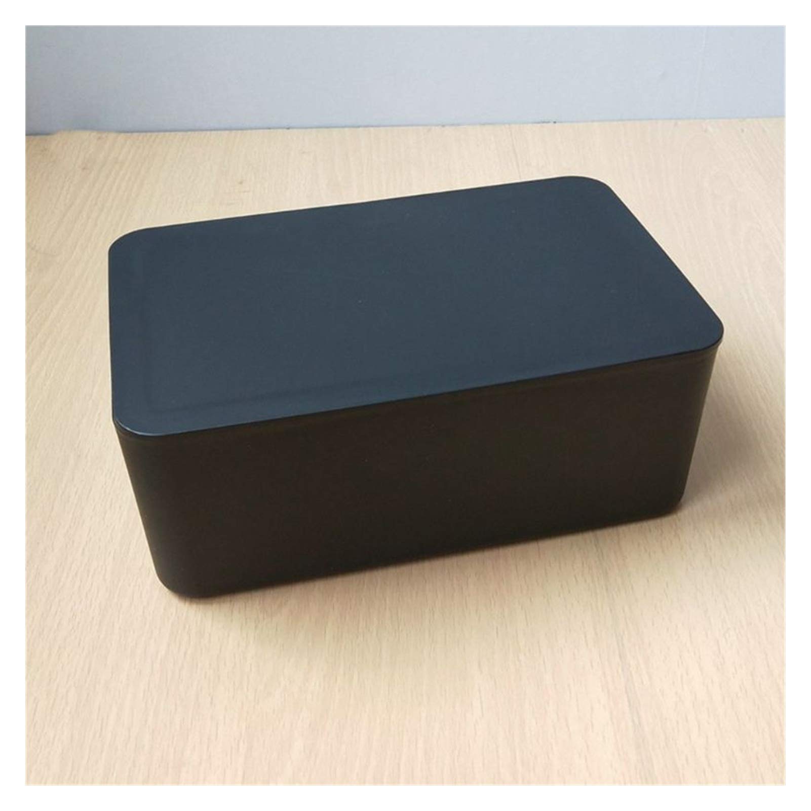 Black Dustproof Tissue Storage Box with Lid - Wet Wipes Dispenser Holder for Home, Office & Store | Compact & Hygienic Tissue Box Organizer for Bathroom, Kitchen & Car