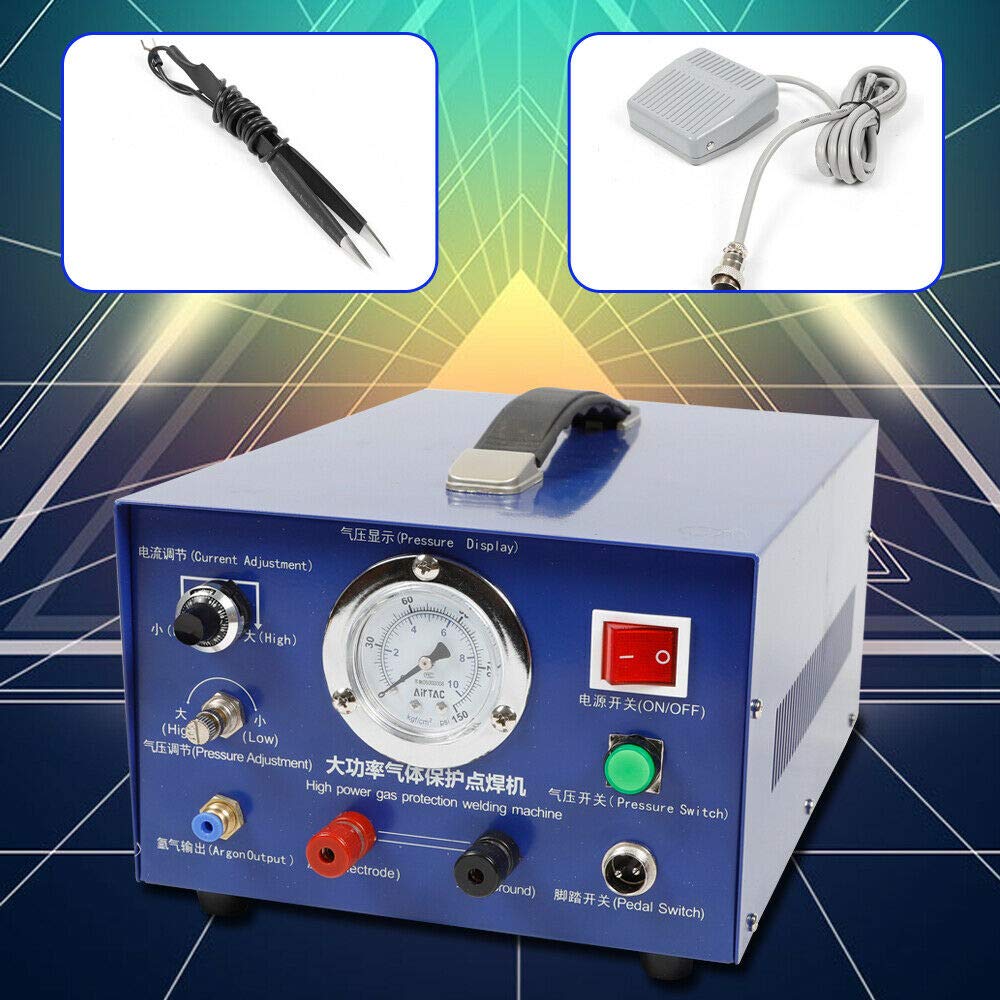 800W Argon Pulse Spot Welder Machine for Gold, Silver & Platinum Jewelry Making - Perfect for DIY Jewelry Repair and Crafting
