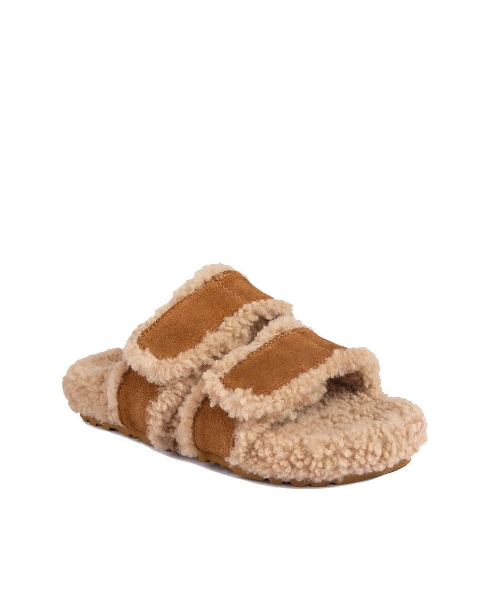 Women's UGG Misona Slide Sandals - Comfortable Fuzzy Slippers for Indoor/Outdoor Wear - Perfect for Home, Beach & Casual Outings